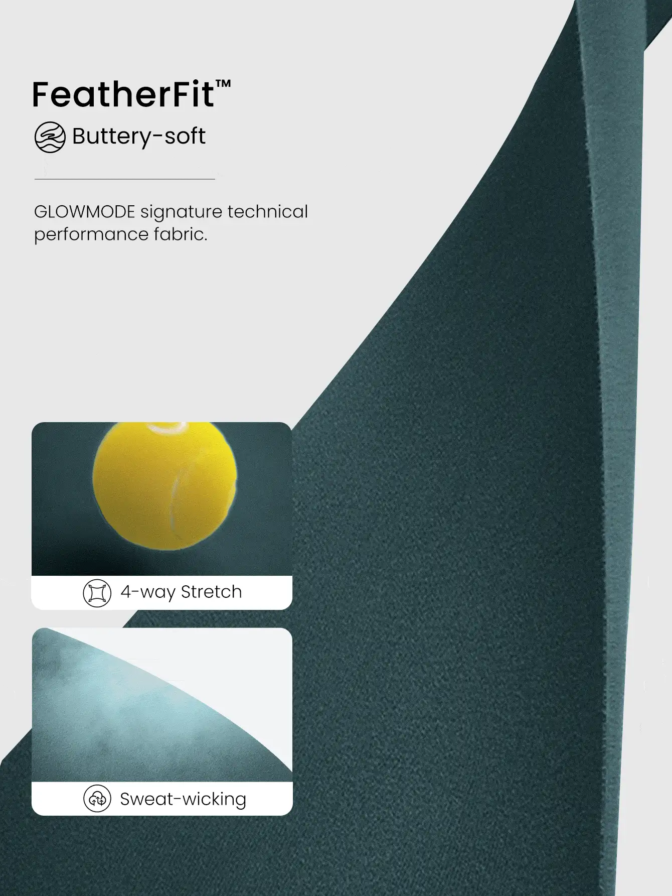 GLOWMODE FeatherFit™ Chase The Chill 弹力吸汗反光按扣触屏硅胶防滑手套，适合跑步、徒步、户外运动、节日、圣诞节和冬季等各种场合。 - 墨綠色 - 查看 5