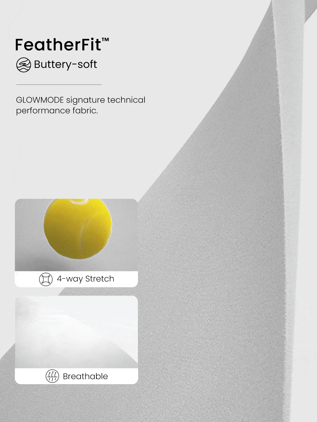 GLOWMODE 31" FeatherFit™ Merry Mode Soft Stretchy Sweat-Wicking Flared Leggings Holiday Christmas Outdoors Yoga Pilates Studio Wear Spring Summer - Pearl White - 查看 5