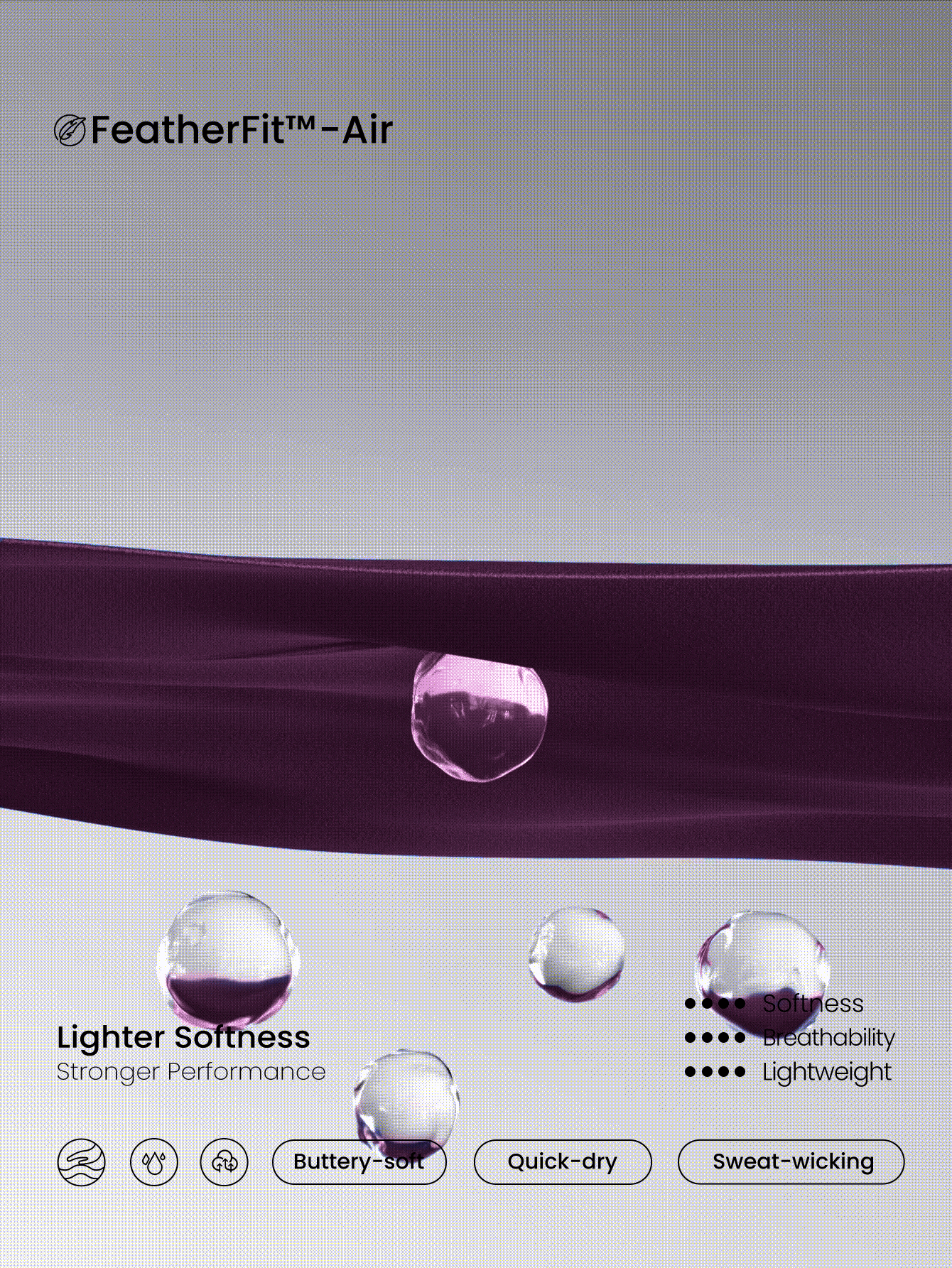 GLOWMODE 24" FeatherFit™-Air Glow Giver Soft Breathable Sweat-Wicking Front Zipper Ribbed Side Panels Contouring Seams Thumbholes Deep V-Back Seams Removable Cups Long-Sleeve Jumpsuit Low-Impact Daily Active Wear Fall Winter - Bold Plum - View 7