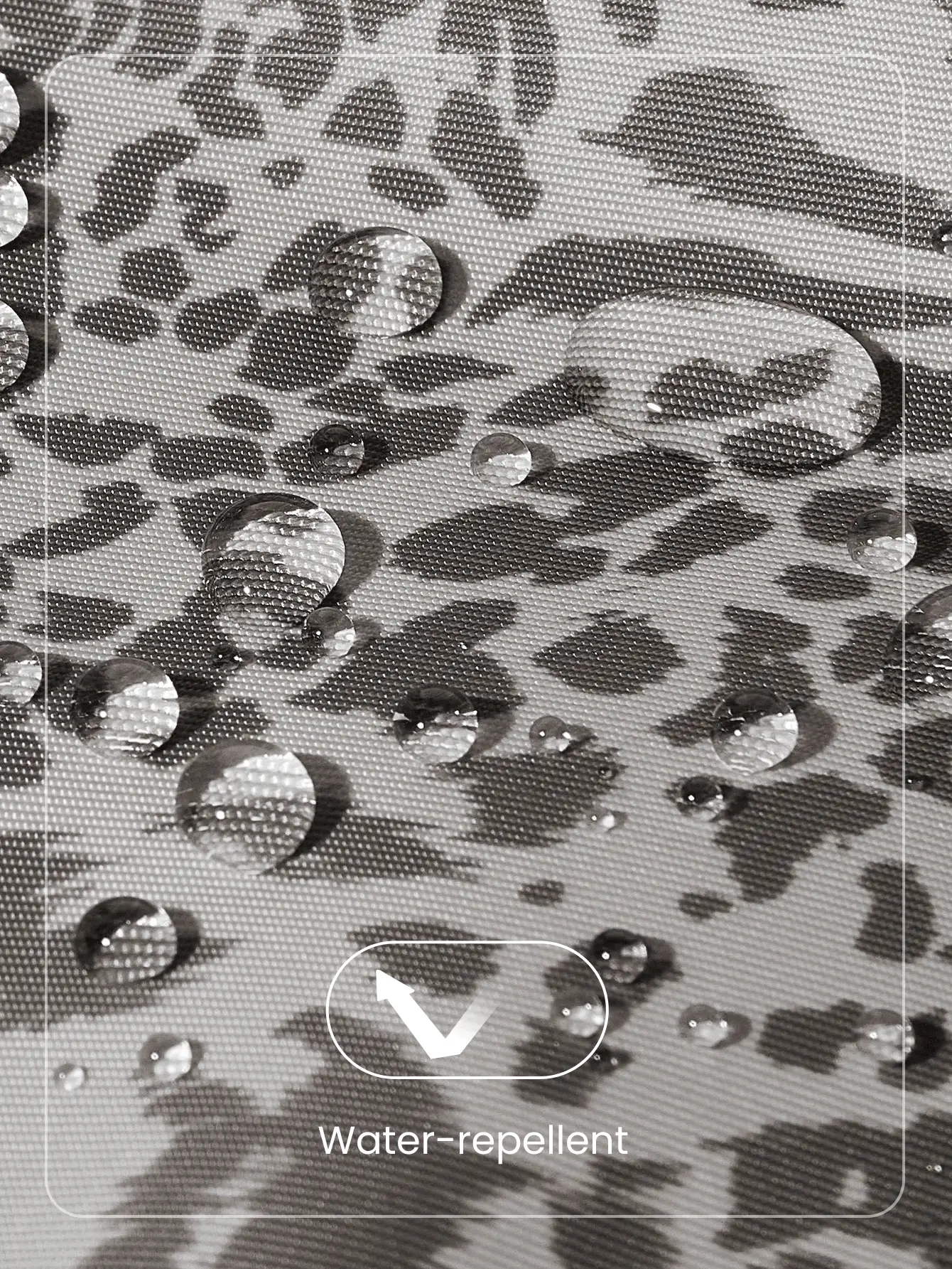 GLOWMODE 1升拉链式多功能腰包 防水斜挎腰包 可调节肩带 - 深灰色豹紋 - 查看 5