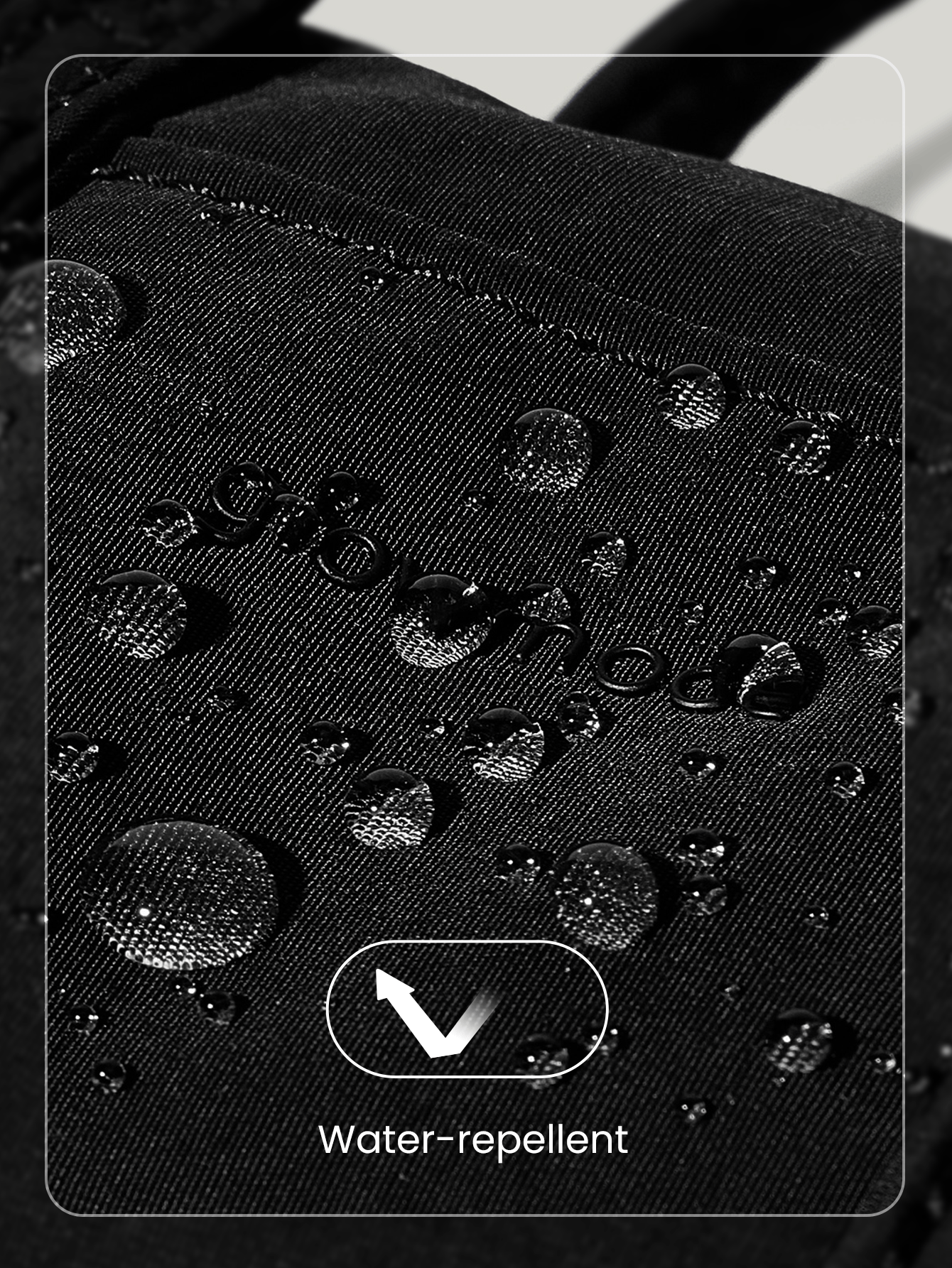 GLOWMODE 0.4L Small But Mighty Waterproof Quilted Texture Logo Puffer Bag Keychain Daily Casual Wear - Black - View 4