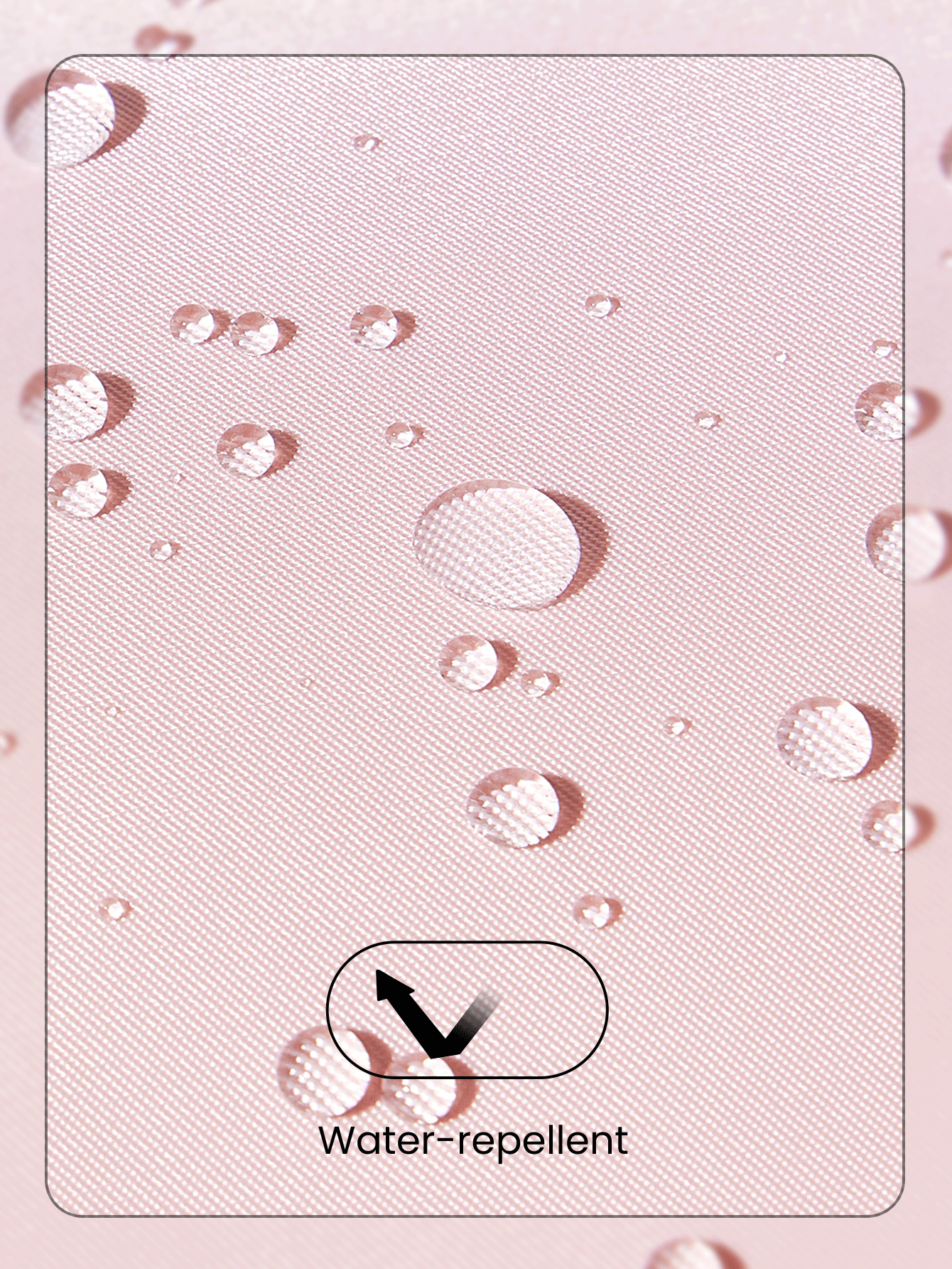 GLOWMODE 3L Sport Large Capacity Water-Repellant Essentials Zippered Kit Storage Bag Daily Casual Travel Trip - Dusty Pink - View 5