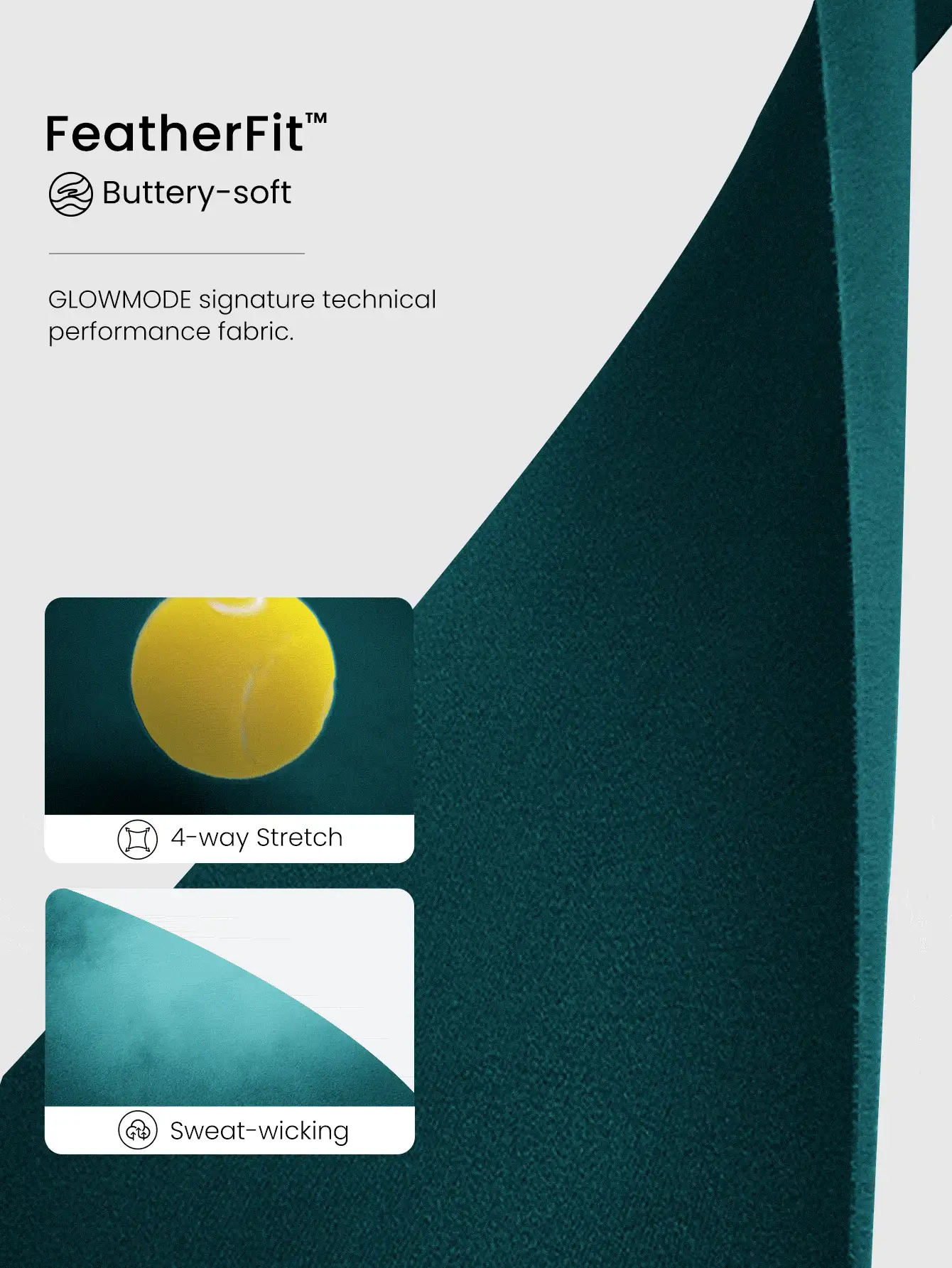 GLOWMODE FeatherFit™ Recharge Slim Fit Tiefer Ausschnitt Verstellbare Träger Abnehmbare Cups Taillenlänge Aktiv Tank Top Geeignet für Yoga, Pilates, Studio und Alltag Herbst Winter - Dunkelgrün - Übersicht 6