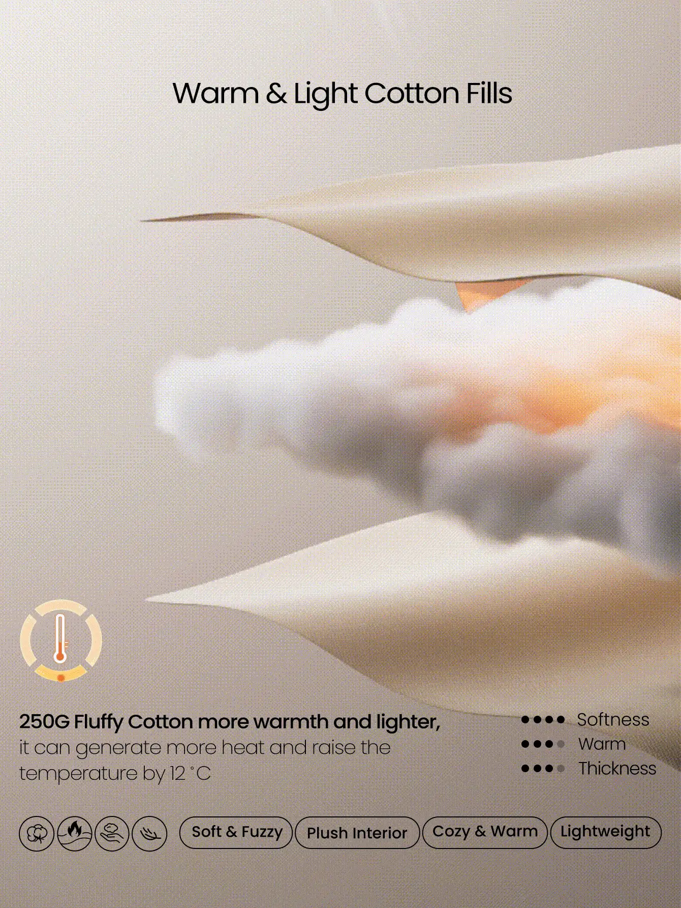 GLOWMODE Windproof Lightweight Stand Collar Padded Sleeveless Puffer Hoodie Vest With Side Pockets Daily Casual Outdoor - 白色 - 查看 2