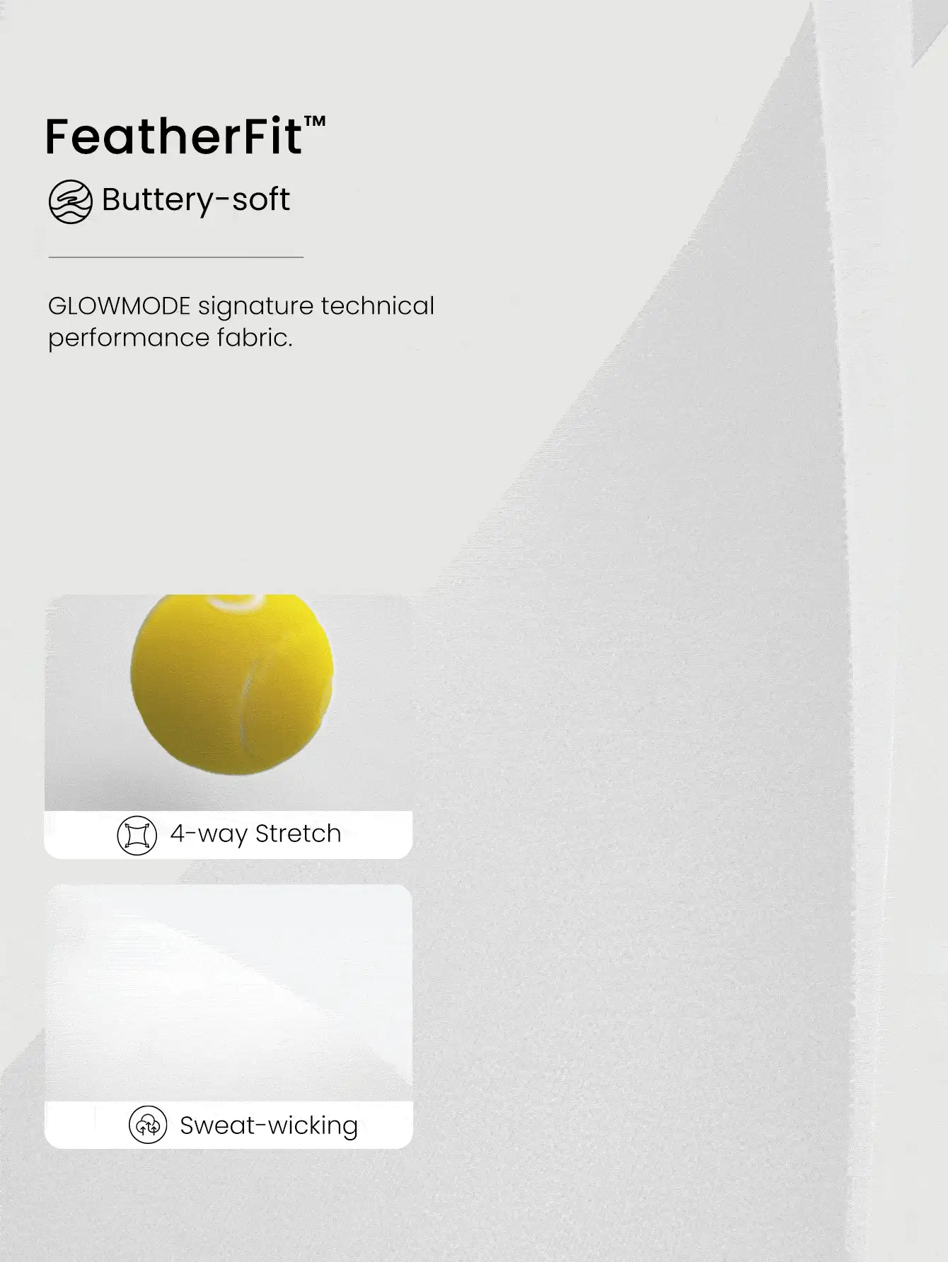 GLOWMODE 24" FeatherFit™ Renew Leggings With Built-In Underwear Valentine's Day Low Impact Yoga Daily Valentine's Day - Pearl White - View 5