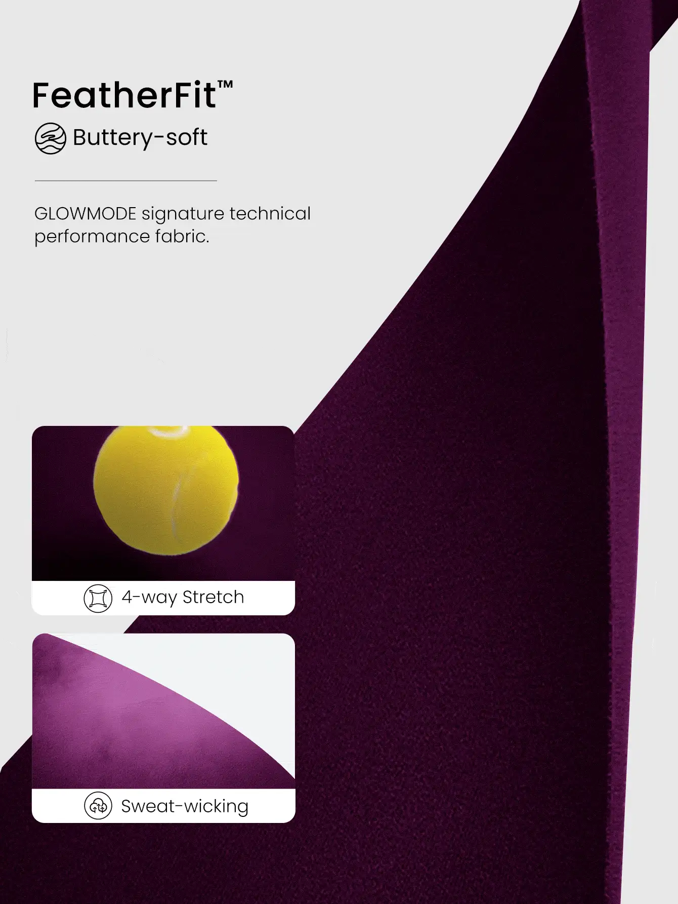 GLOWMODE FeatherFit™十字背帶運動胸罩 - 櫻桃可樂 - 查看 4