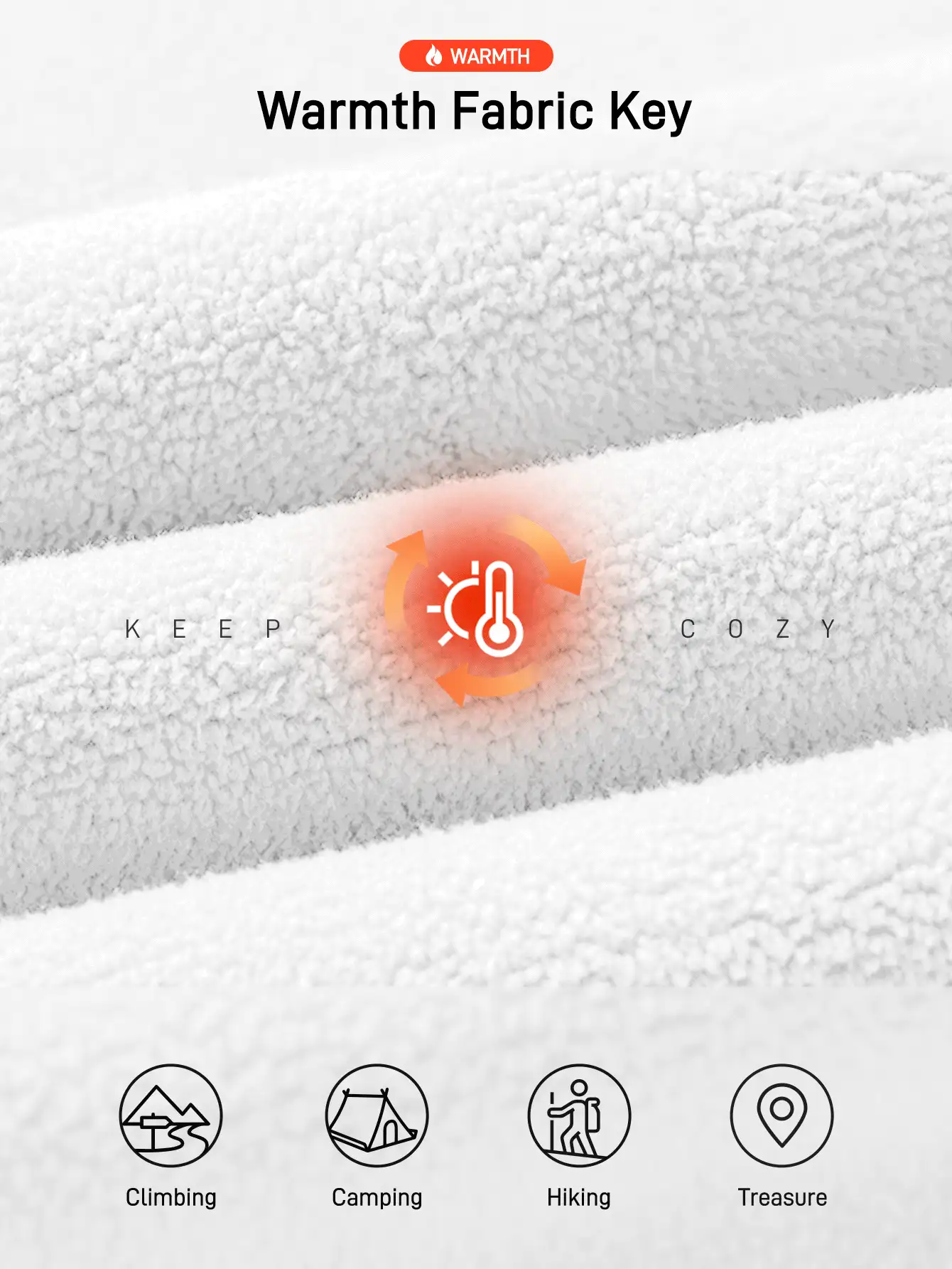 In My Nature 女士休闲纯色户外抓绒外套，秋冬季 - 藍色 - 查看 8