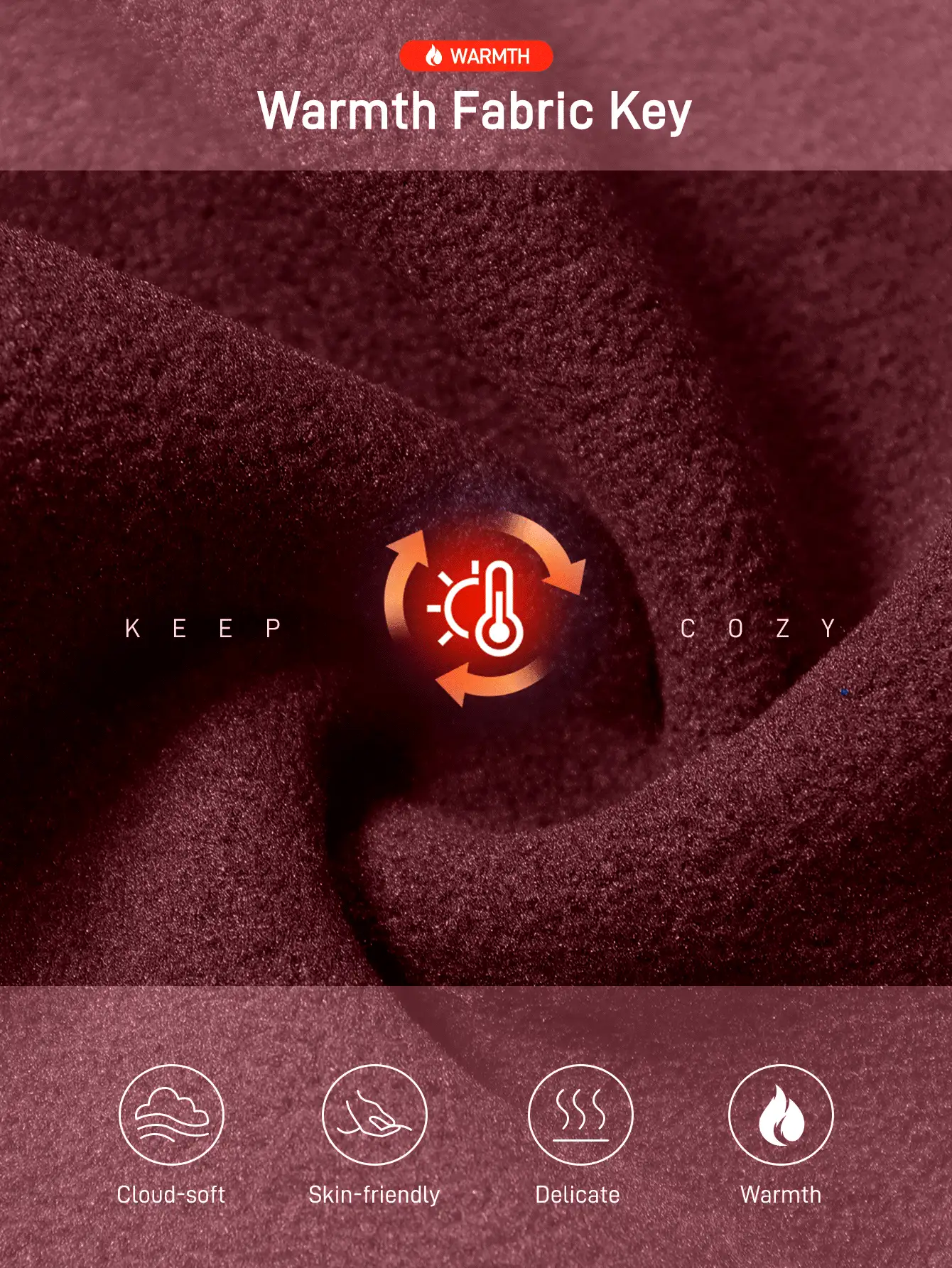 In My Nature Women's Outdoor Jumpsuit & Pants, High Elasticity, Skin-Friendly, Thermal Lined, Suitable For Camping, Hiking, Sports, And Commuting - Burgundy - View 2