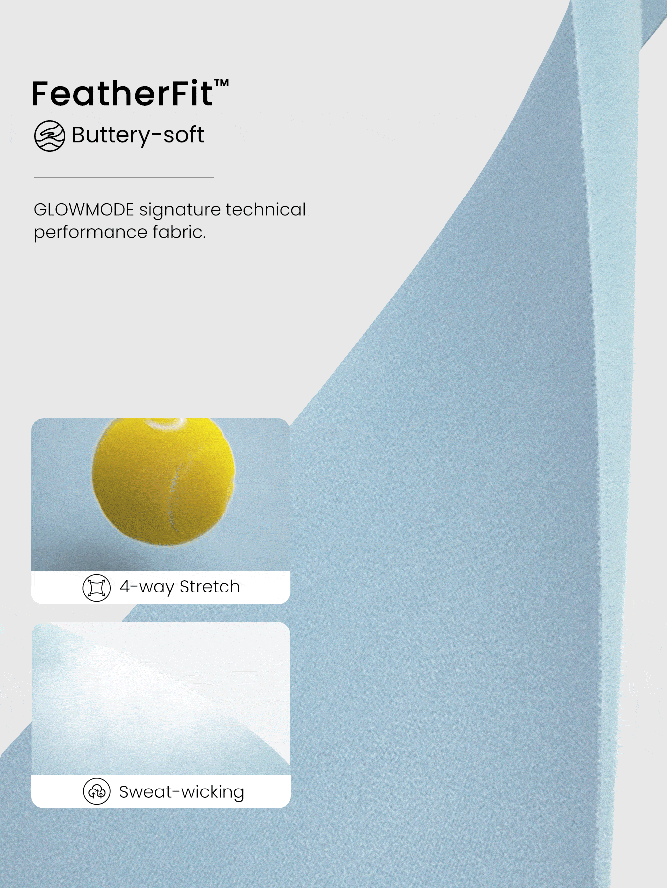 GLOWMODE FeatherFit™ 热身吸汗弹力防滑头带，适用于瑜伽、普拉提、健身房锻炼、日常运动。 - 夏韻藍 - 查看 5