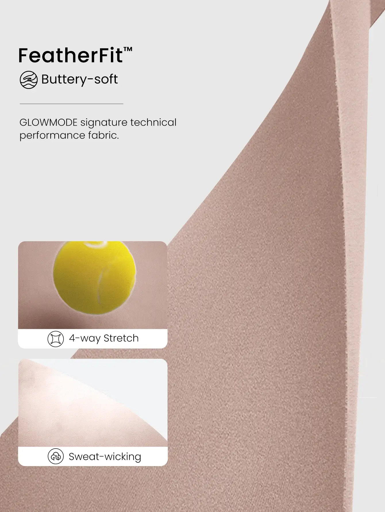 GLOWMODE FeatherFit™ U Back Cutout Active Crossover Tank Top Light Support Low Impact Yoga Daily  Spring Summer - Dusty Pink - View 4