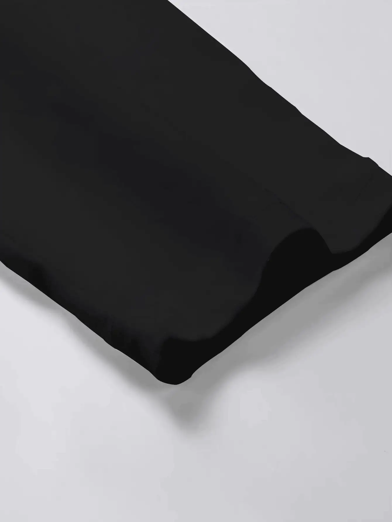 Velminro 男士极简印花圆领长袖家居服上衣 - 黑色 - 查看 4