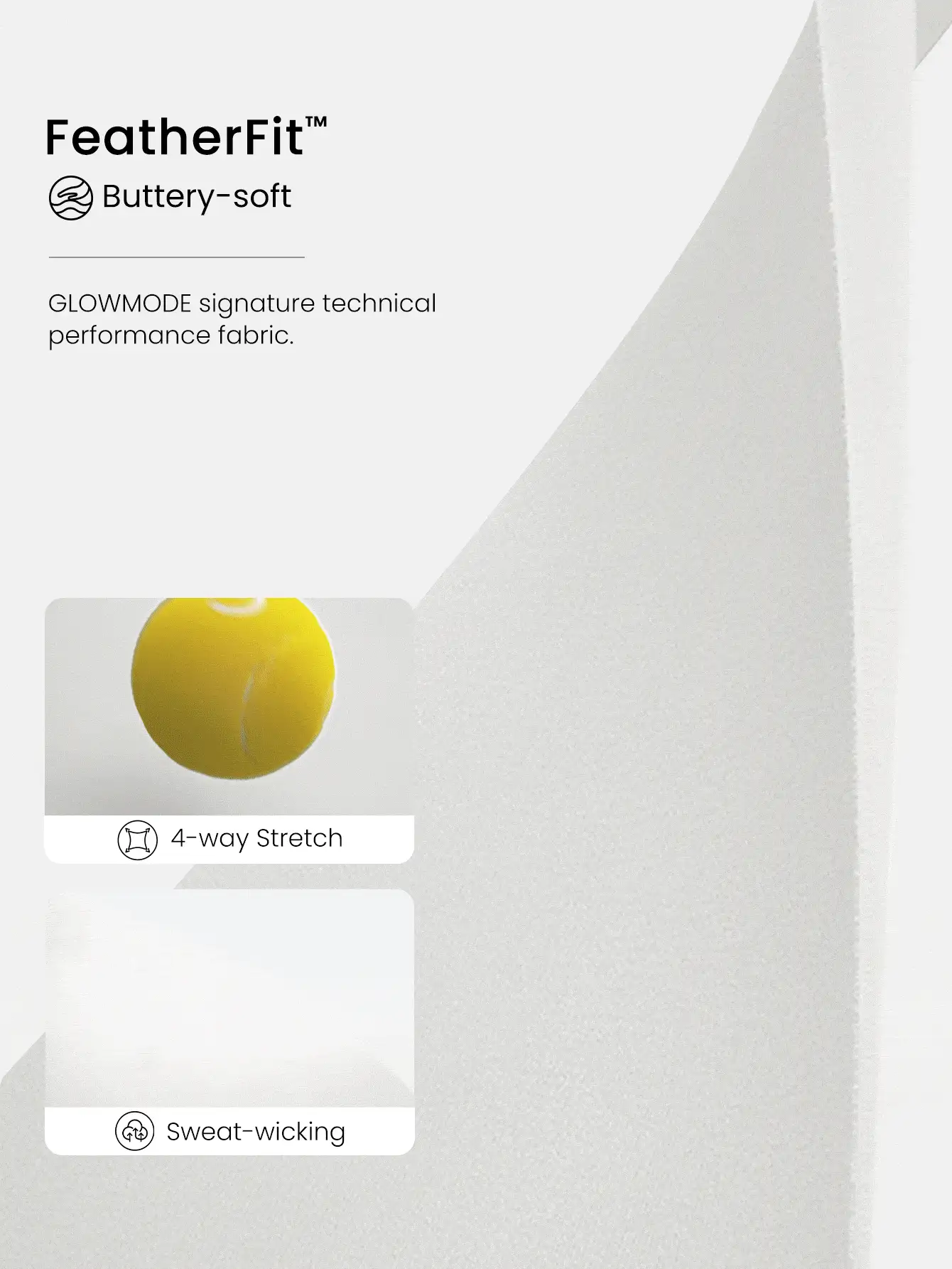 GLOWMODE 24" FeatherFit™ Soft Stretchy Ribbed Seam-Dividing Design Leggings Low Impact Yoga Pilates Studio Daily Casual Wear Valentine's Day - Creamy White - View 6