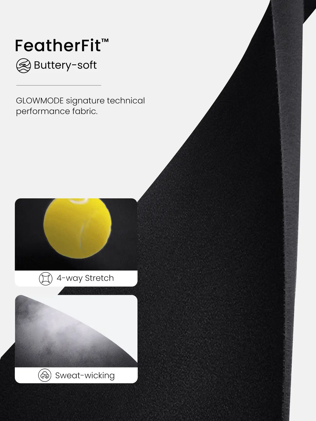 GLOWMODE Quần tập yoga FeatherFit™ 31" ống loe rộng, cạp chun chéo, túi bên hông, thích hợp cho hoạt động hàng ngày, ngoài trời, tập luyện trong phòng tập. - màu đen - Xem 5