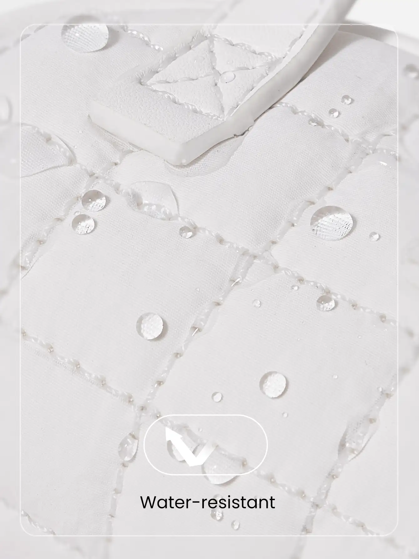 GLOWMODE 0.2 L  Mini  Carry  Water-Resistant  Trim  Metallic  Logo  Quilted  Coin  Purse  Key  Chain  Studio  Travel  Daily  Casual  Valentine's  Day - Off-white - View 5