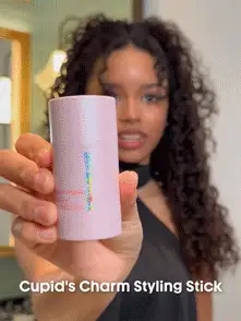 SHEGLAM HAIR Cupid's Charm Glossy Shine Strong Styling Stick,Pink Hair Smooth Wax Stick,Flyaway Hair Control,Elegant Sticks,Long-Lasting Hold,Sleek Look In 1-Swipe,Non-Sticky & Non-Greasy,Flake-Free & Zero White Cast,Cranberry Scent Made For All Hair Types|Straigh,Wavy,Curly,Coily