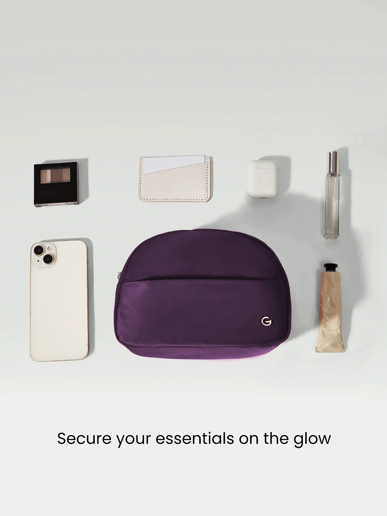 GLOWMODE 2L Organizador de viaje con bolsillos duales para pequeños artículos esenciales, ideal para otoño e invierno - Wisteria - Añade 2