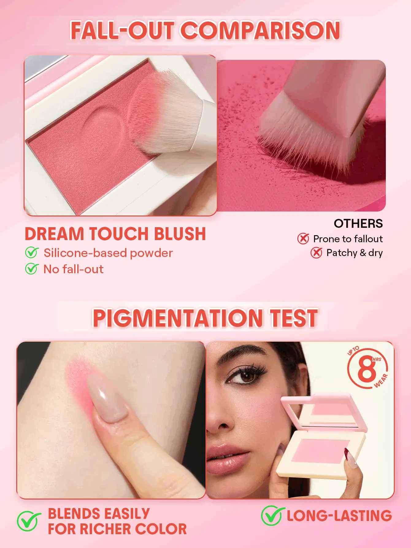 SHEGLAM Dream Touch 腮紅-Dont Pink Twice 粉狀腮紅 - 021 不要兩次染粉 - 查看 4