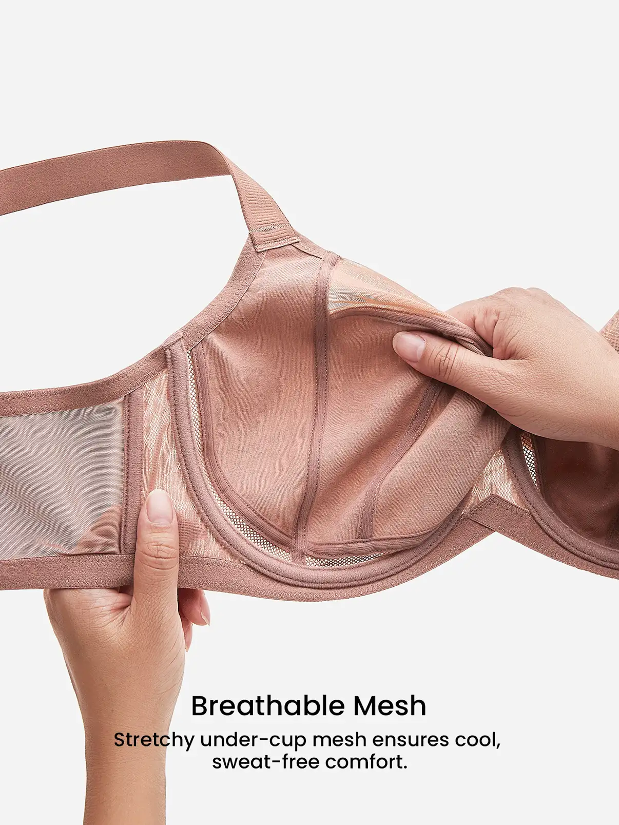 Plus Full Coverage Sheer Minimizer Bra