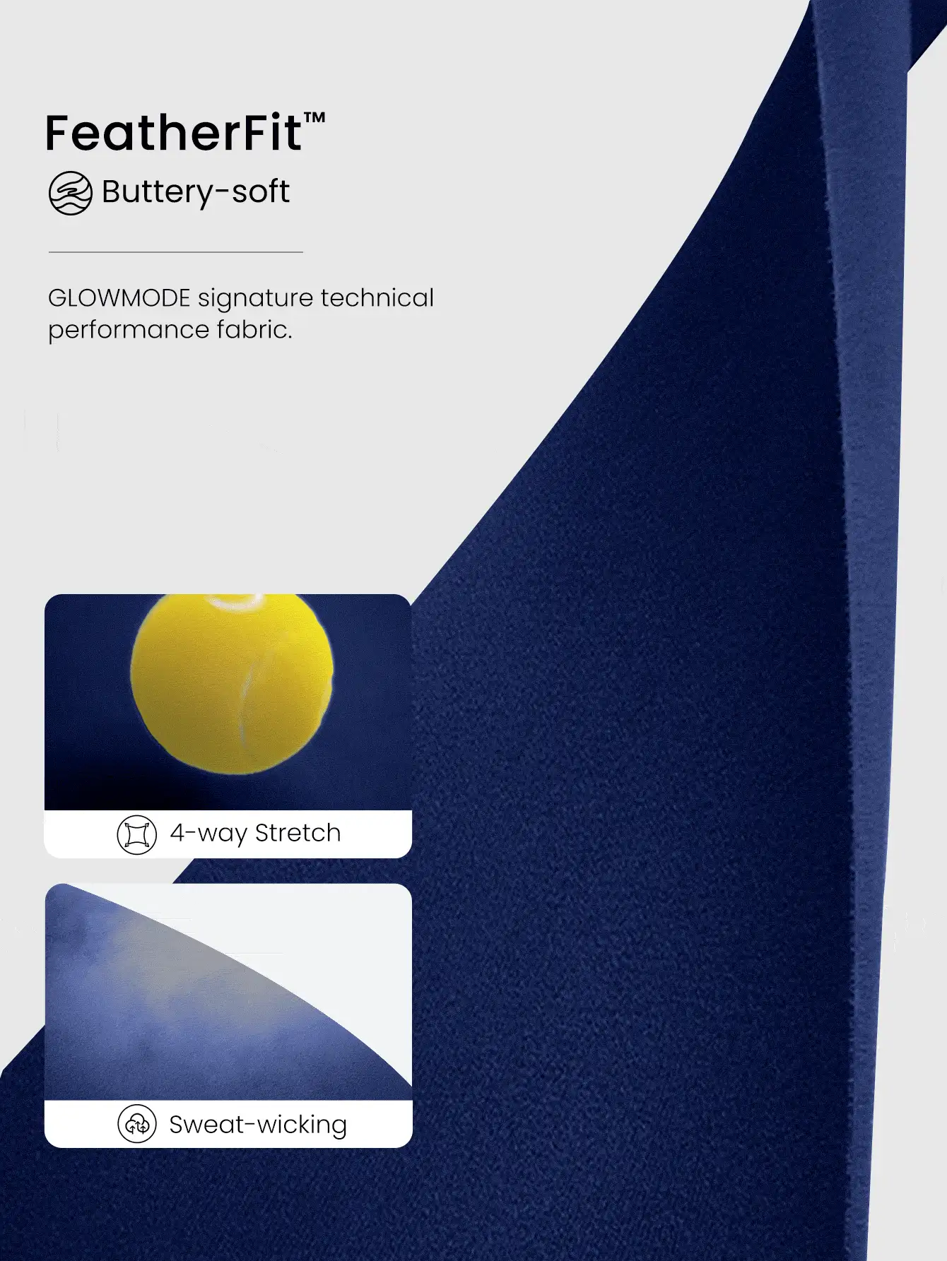 GLOWMODE Quần legging dài ống loe FeatherFit™ Go Groove 35 inch, thích hợp cho yoga, pilates, tập luyện và mặc hàng ngày vào mùa thu đông. - Dark Blue - Xem 5