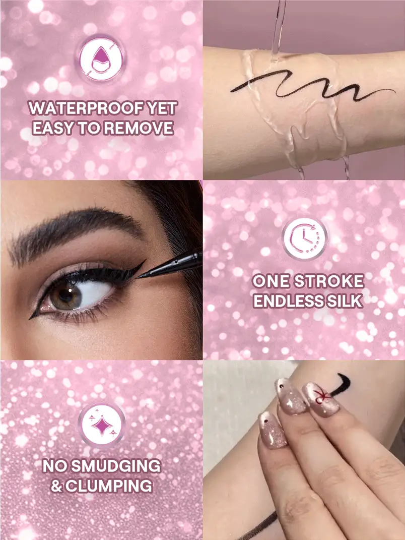 SHEGLAM Rosé Line & Define 防水眼線液-黑色 品牌 美容 化妝 化妝品 適合女性與女孩 完美搭配冬季春季 Y2K 時尚 流行 生日禮物 假期 派對準備就緒 最佳顏色 - 黑色 - 查看 3