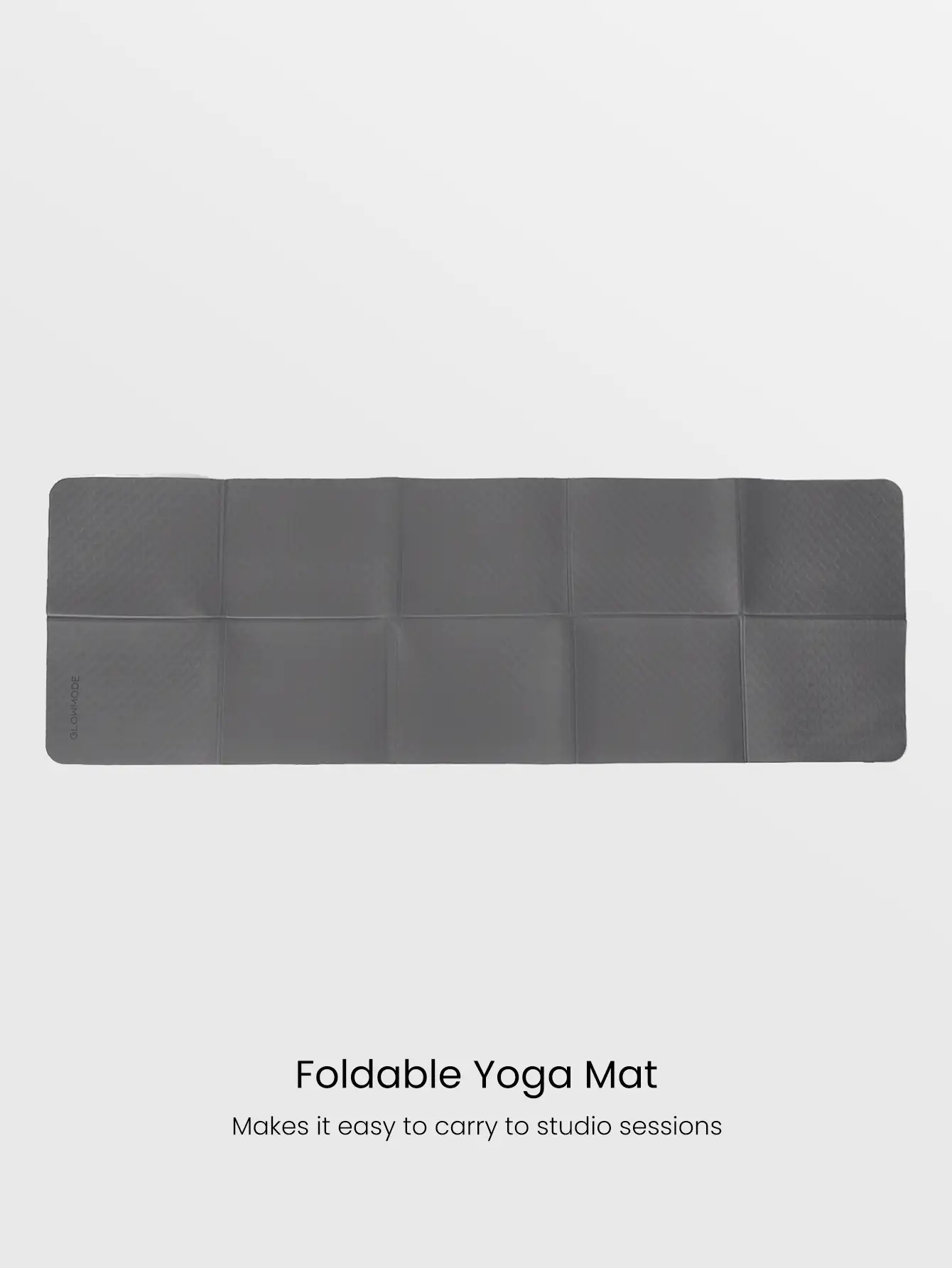 Tapete de Yoga Dobrável Zen, Leve e Antiderrapante de Dupla Face, para Estúdio, Academia e Uso Diário