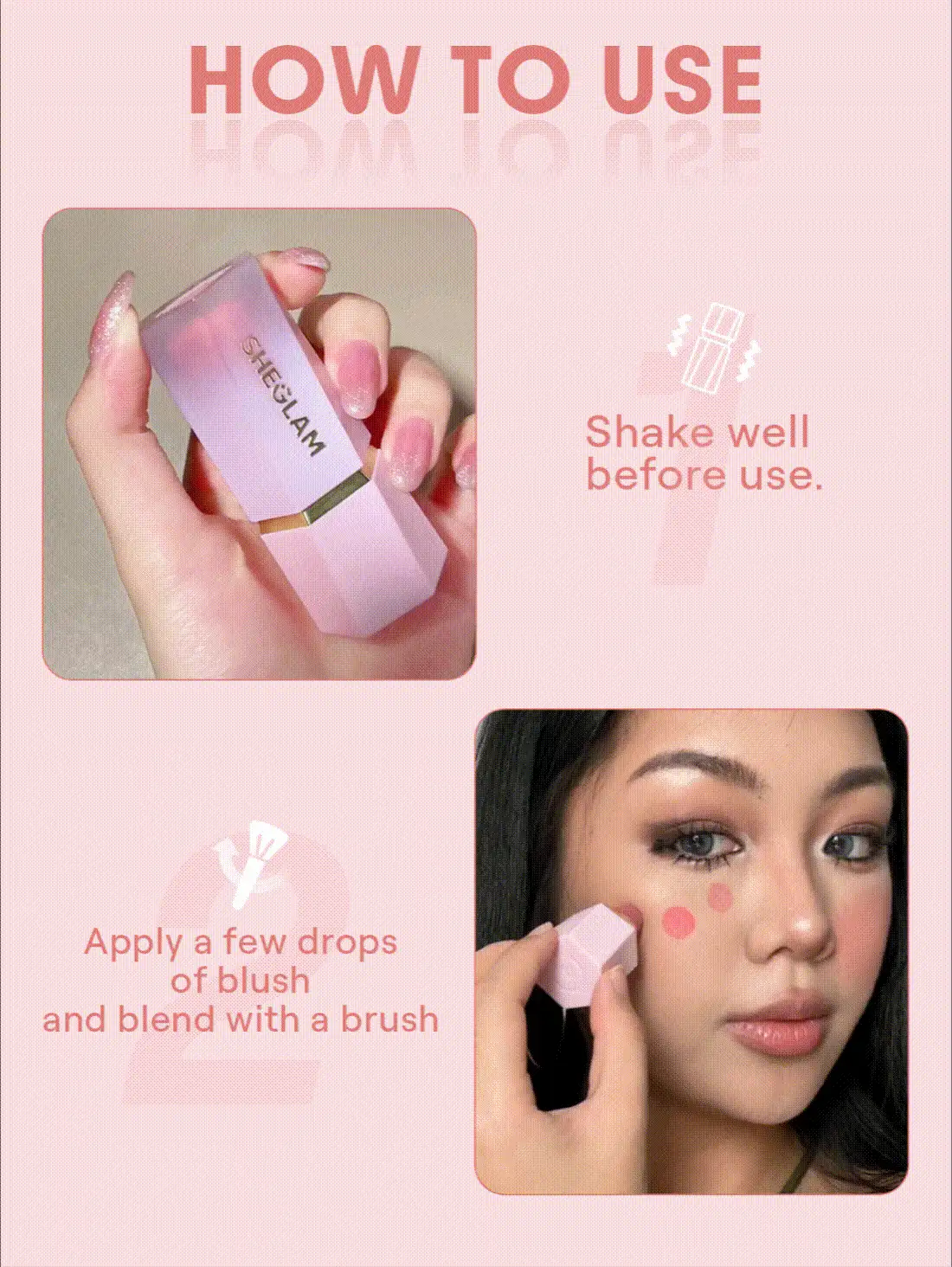 SHEGLAM FäRg Bloom Liquid Blush Matt Finish-Hush Hush Gel Cream Blush LåNgvarig Ej Blekande HöGpigmenterad LäTtvikt LåNgt Slitage Smidig Blusher Jul Vinterpresenter Blush MäRke SköNhet Smink Kosmetika FöR Kvinnor Och Flickor Perfekt FöR Vinter VåR Idealisk FöR Y2K Elegant Mode Passande FöR FöDelsedag GåVa Fest Klar BäSt FäRg - Hush Hush - Visa 7