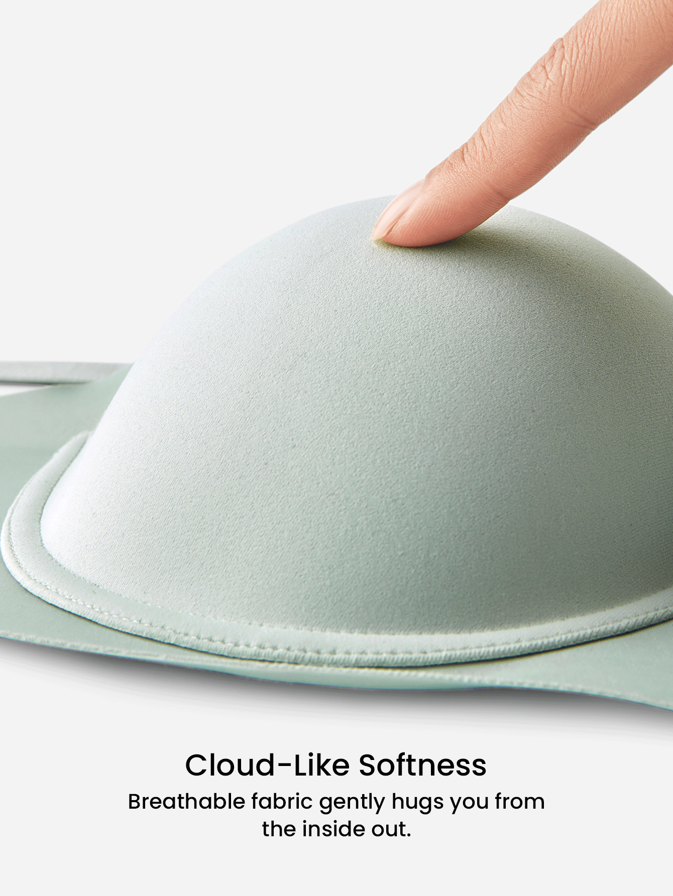 LUVLETTE Dream Curve Support+ Side Support  Green Underwire Push Up T-Shirt Basic  Comfortable No-Show Seamless Must-Haves Green Bra - Green - View 2