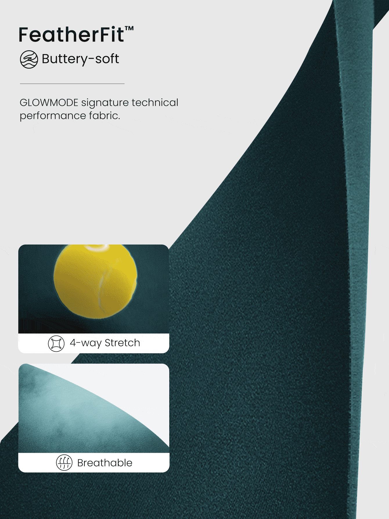 GLOWMODE 10" FeatherFit™ Cyclist Anti-Slip Bike Shorts Low Impact Running Gym Workout Summer - Dark Green - View 6