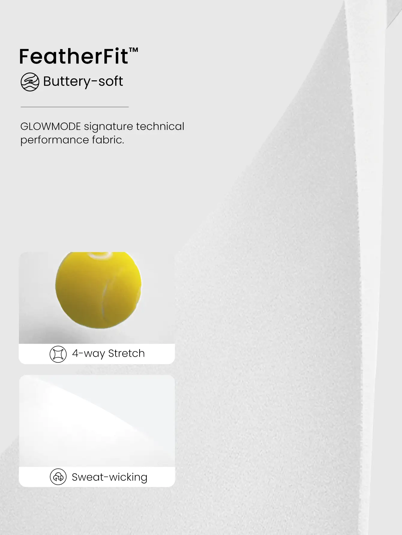 GLOWMODE 31" FeatherFit™ Gym Crush Buttery-Soft Sweat-Wicking Stretchy Flare-Leg Leggings Low Impact Yoga Pilates Studio Gym Daily Active Wear - White - View 5