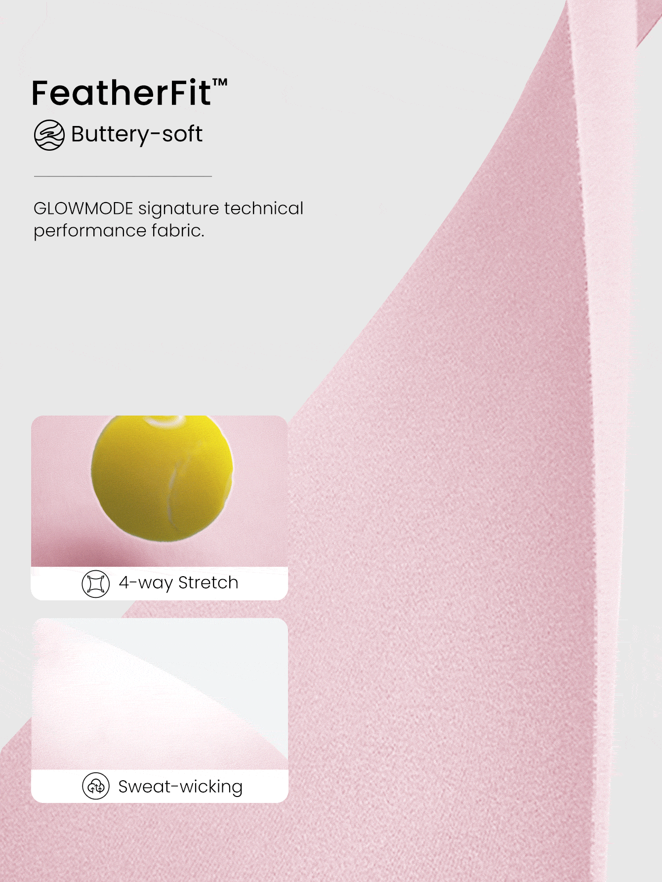 GLOWMODE 情人节特惠 31 英寸 FeatherFit™ 健身紧身裤，如黄油般柔软，吸汗速干，弹力喇叭裤腿，适合低强度瑜伽、健身房、日常运动穿着 - 粉色 - 查看 5