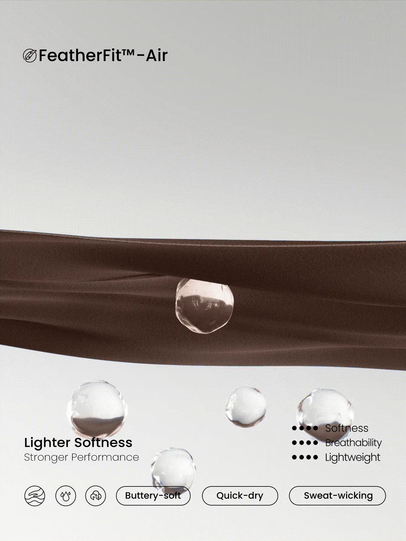 GLOWMODE 26英寸 FeatherFit™-Air 吸汗速干连体运动服,提臀塑形,露背方领设计,带侧袋和防滑握把,适合低冲击瑜伽、普拉提、日常休闲穿着。 - 棕色 - 查看 7