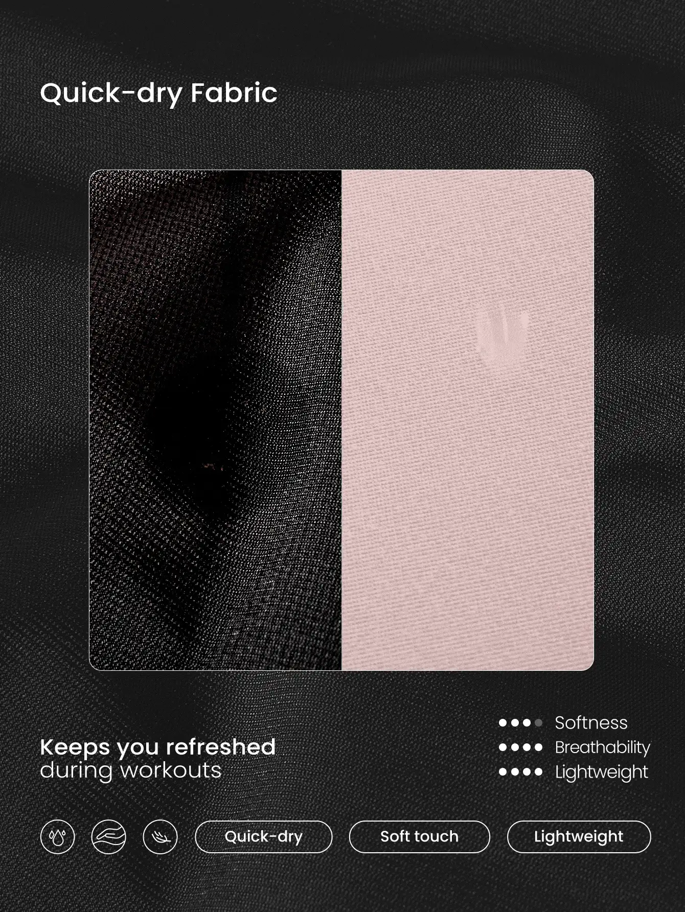 GLOWMODE Run, Train, Shine Sweat-Wicking Quick-Dry Sun Protection High-Performance Adjustable Tie Reflective Drawstring Mesh Hijab Headscarf Running Training Gym Studio Daily Active Wear - Black - View 5