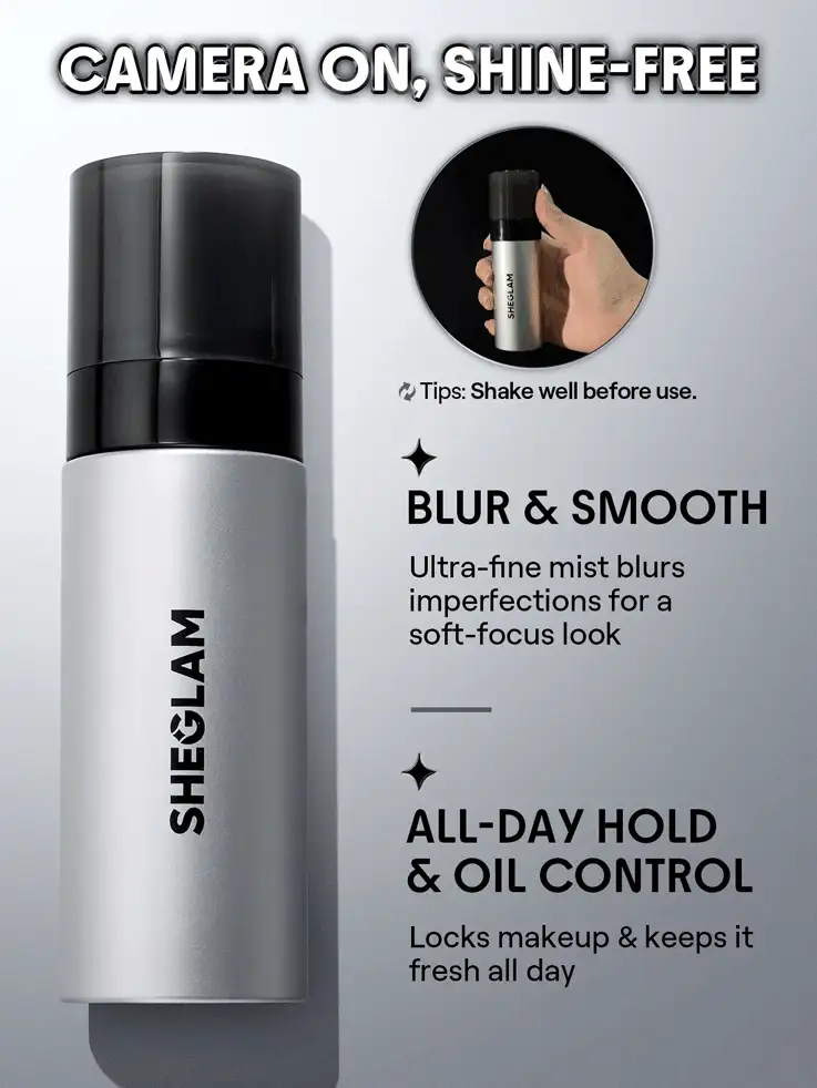 SHEGLAM Spray fijador impermeable con efecto borroso para cámara - transparente - Ver 7