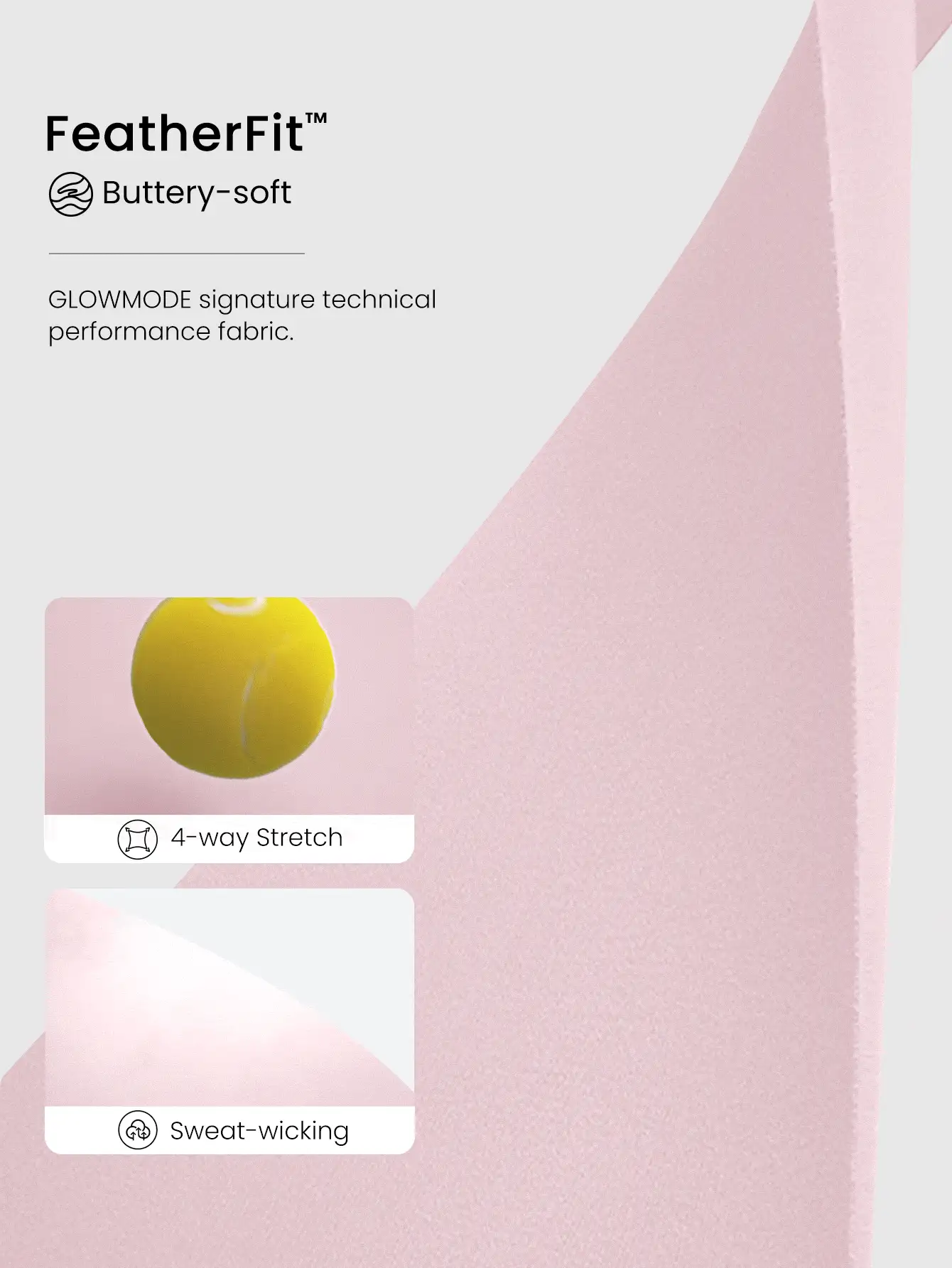 GLOWMODE FeatherFit™ Bra Olahraga Leher Berbentuk Hati dengan Tali Ganda, Cocok untuk Yoga, Pilates, dan Aktivitas Harian di Musim Gugur dan Musim Dingin - Baby Pink - View 5