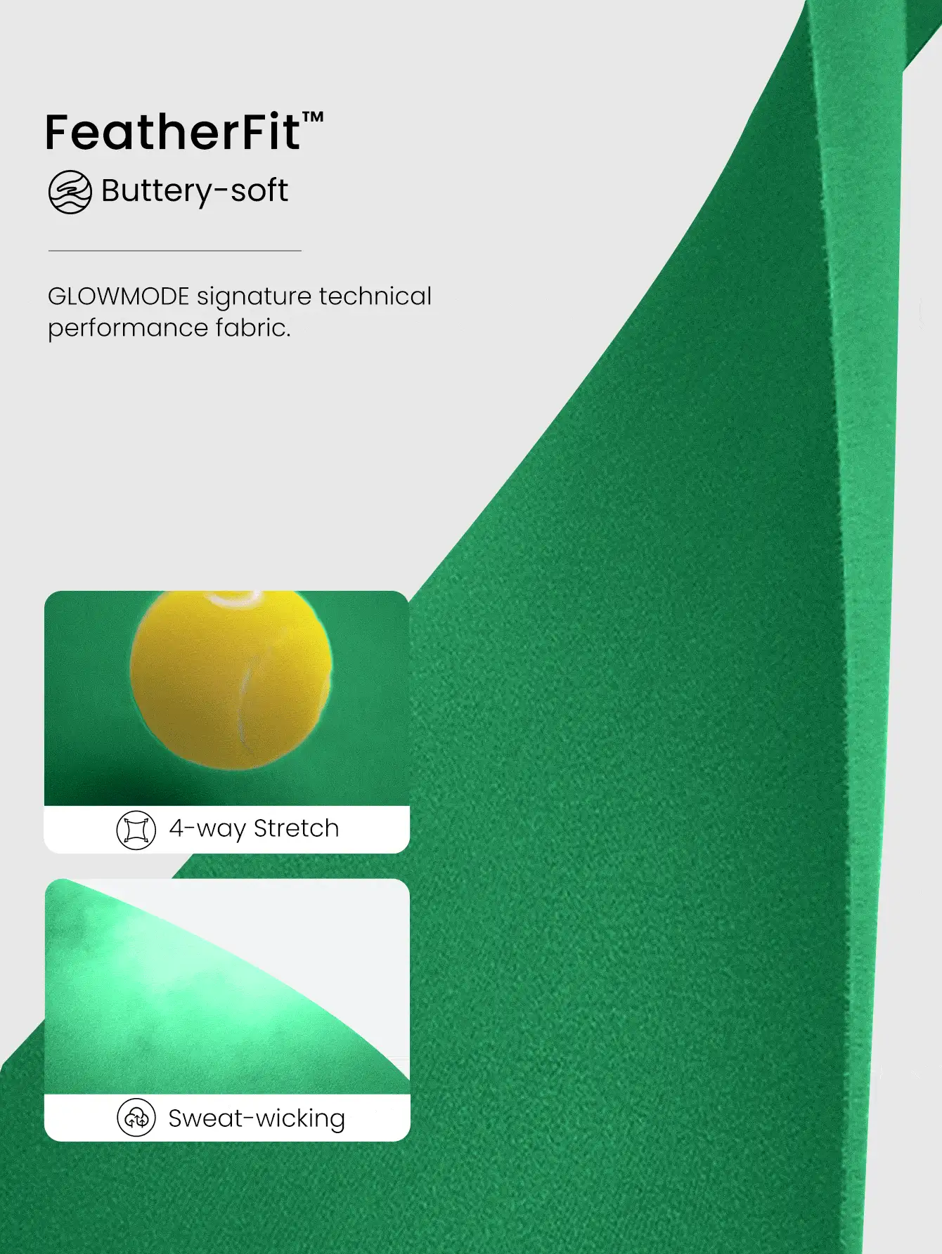 GLOWMODE FeatherFit™ Strappy Back Sports Bra Tank Top Low Impact Yoga Daily Gym  Spring Summer - Green - View 4