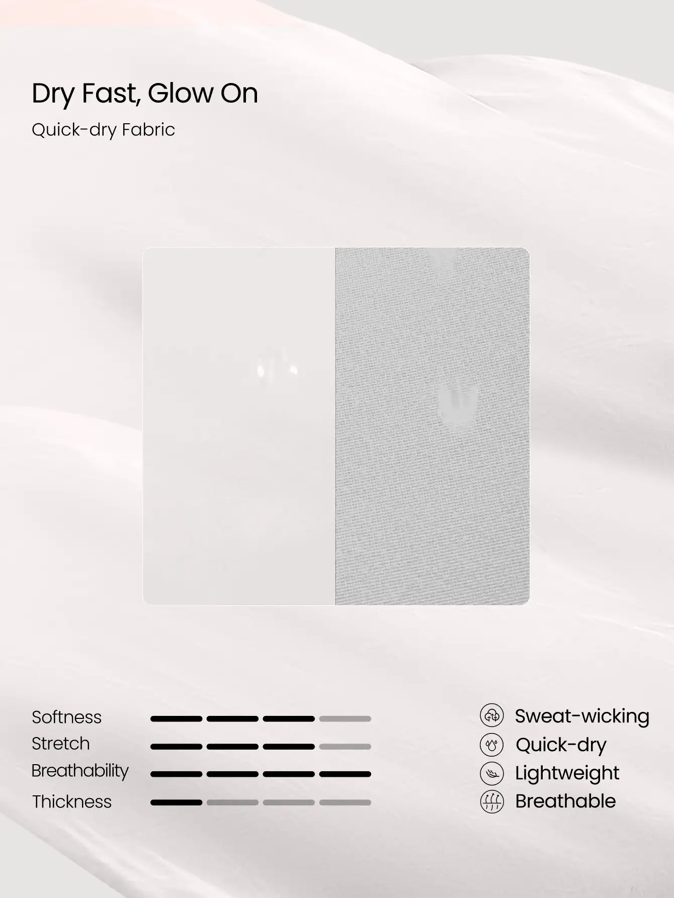 GLOWMODE Stay Breezy Lightweight Quick-Dry Mesh Hip-Length Regular-Fit Crossover-Back Tank Top For Running, Jogging, Gym, Tennis, Golf, And Daily Active Wear - White - View 5