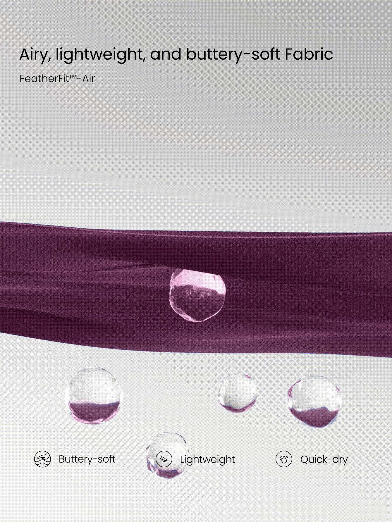 GLOWMODE Gaun Mini FeatherFit™-Air Peekaboo dengan Saku Celana Pendek Terintegrasi, Desain Silang Anti-Selip, Dukungan Ringan, Dampak Rendah, Cepat Kering, Menyerap Kelembapan, Cocok untuk Musim Semi. - Purple - View 6