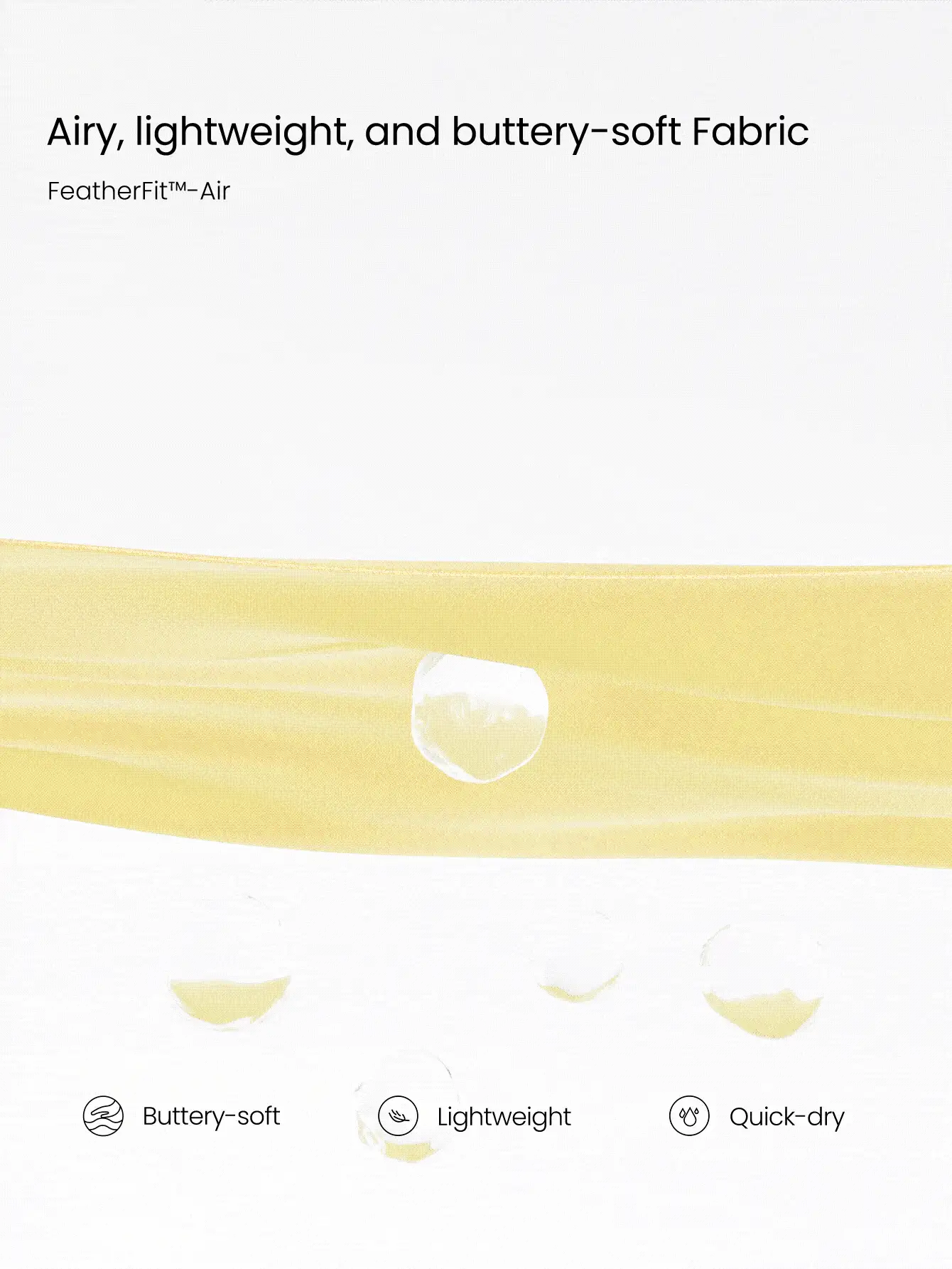 GLOWMODE Große Größen FeatherFit™-Air Ace The Day butterweich, feuchtigkeitsableitend, verstellbarer elastischer Bund mit eingebauten Shorts, Seitentaschen, rutschfeste Griffe, A-Linien Mini-Rock, leichte Unterstützung, Low-Impact, Tennis, Golf, Pickleball, Alltagsaktivkleidung - Hellgelb - Übersicht 5