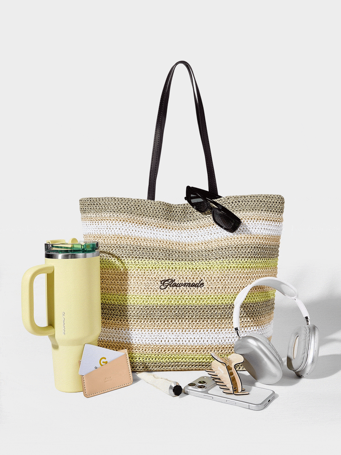 GLOWMODE Women Tote Bags - Green - View 2