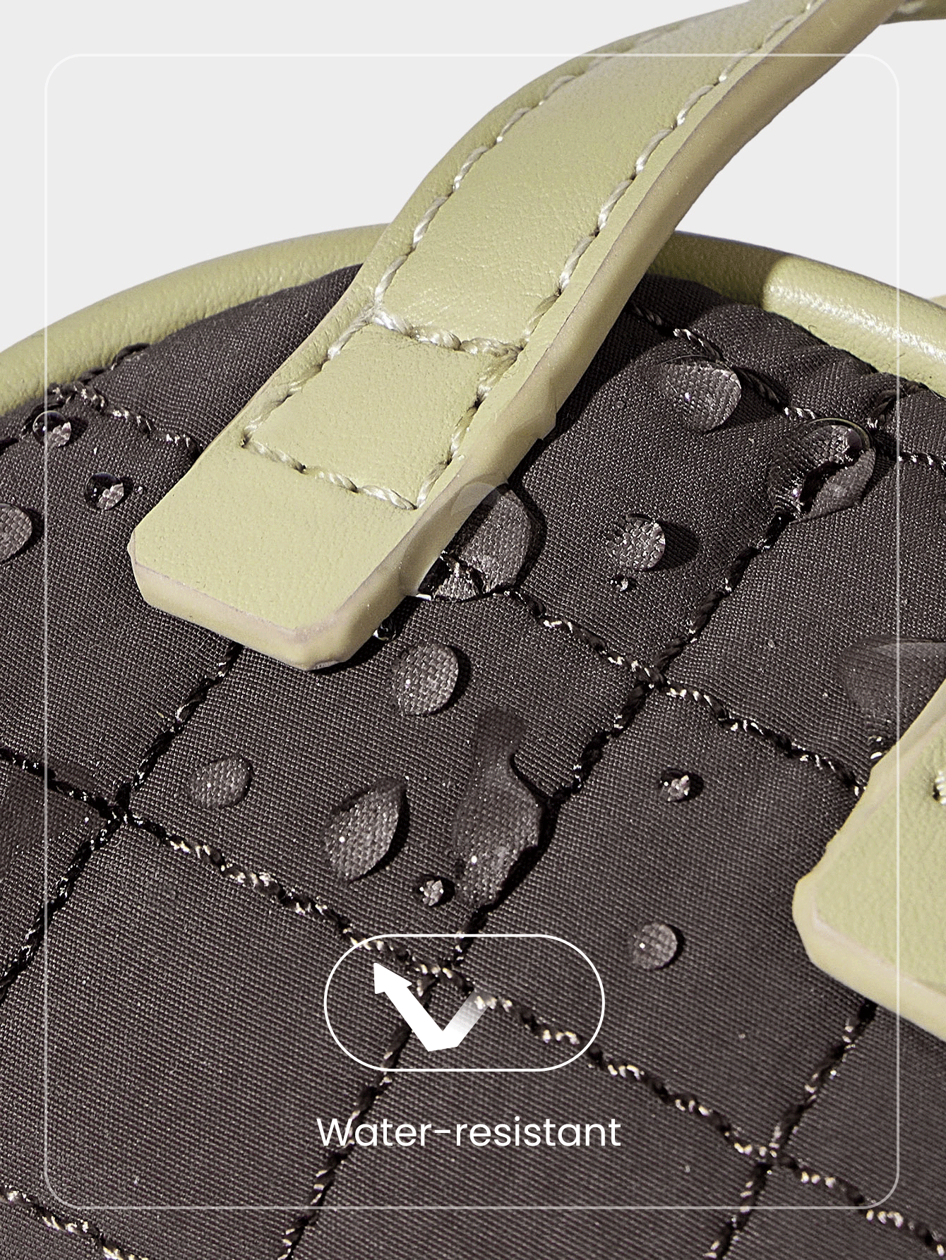 GLOWMODE 0.2L Mini Carry Water-Resistant Trim Metallic Logo Quilted Coin Purse Key Chain Studio Travel Daily Casual - Brown 1 - View 5