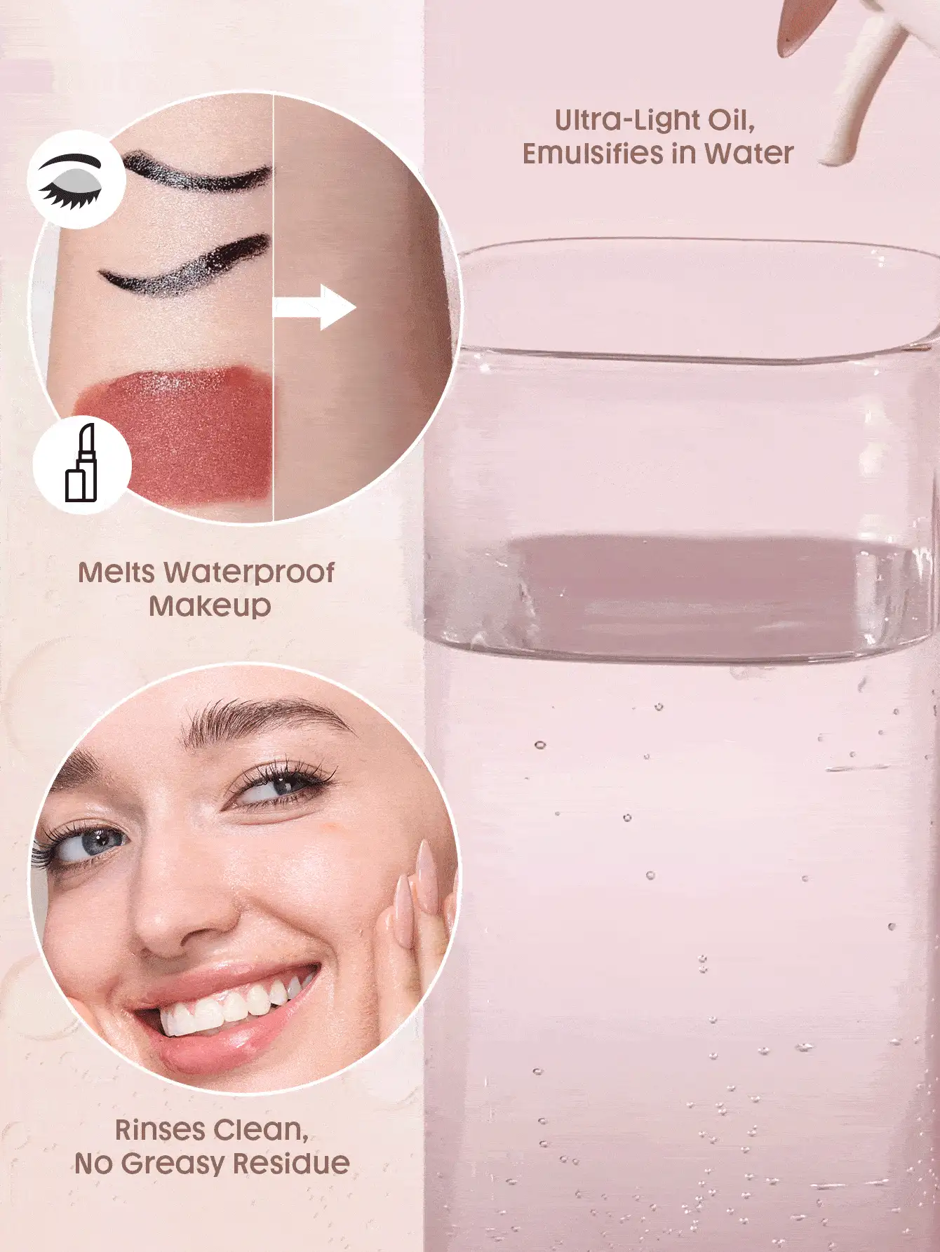 SHEGLAM Melt Your Day 卸妝油 品牌 美容 化妝 化妝品 適合女性與女孩 完美搭配夏季春季 Y2K 時尚 流行 生日 母親節禮物 假期 派對準備就緒 最佳顏色 - 無色 - 查看 3