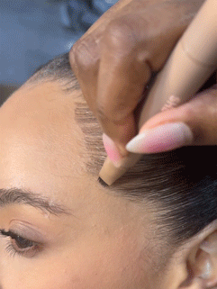 SHEGLAM HAIR Lápiz retocador de raíces 2 en 1, color topo, para realzar el volumen, rellenar la línea del cabello, delinear las cejas y dibujar las pestañas inferiores. Multiusos, resistente al agua, al sudor y a la grasa. Color intenso durante 24 horas. Cobertura rápida y duradera. - Taupe - Añade 2