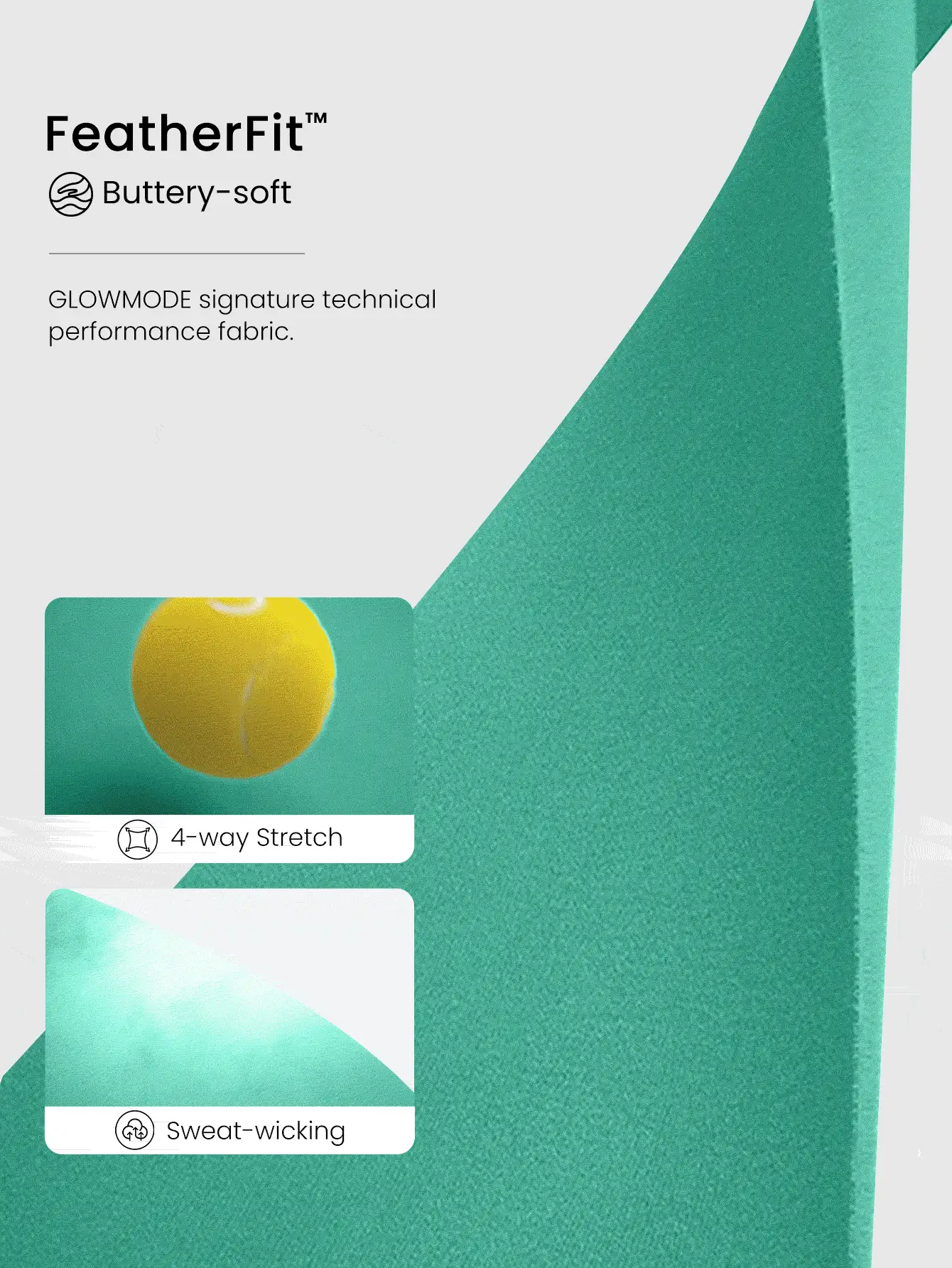 GLOWMODE Áo khoác dài tay FeatherFit™ Slim-It Streamline Performance với túi an toàn, khóa kéo, thích hợp cho yoga hàng ngày, ngày Valentine. - màu xanh lá - Xem 4