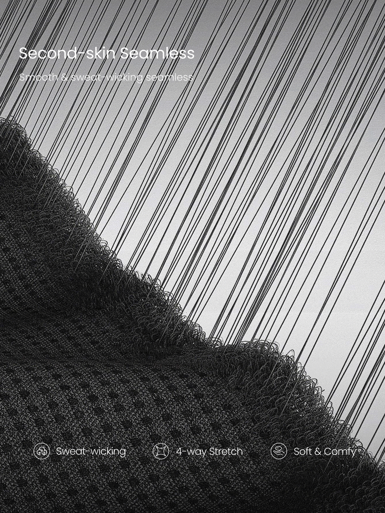 GLOWMODE Ultrafine Soft Seamless Don't Sweat It Stretchy Slim-Fit Logo Cuffs Long-Sleeve Shrug Yoga Pilates Studio Training Gym Daily Active Wear - White - View 5