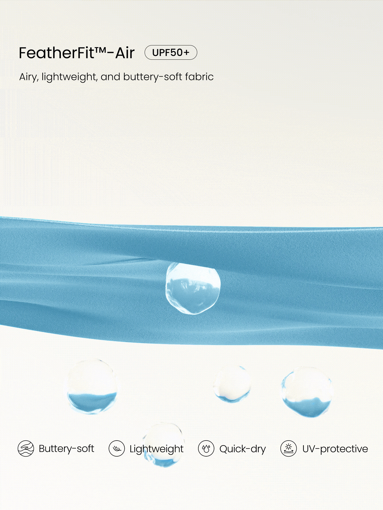 GLOWMODE FeatherFit™-Air 露肩迷你连衣裙，内置短裤，口袋方领，防滑交叉设计，轻度支撑，低冲击，速干吸湿，适合春夏穿着。 - 藍色 - 查看 6