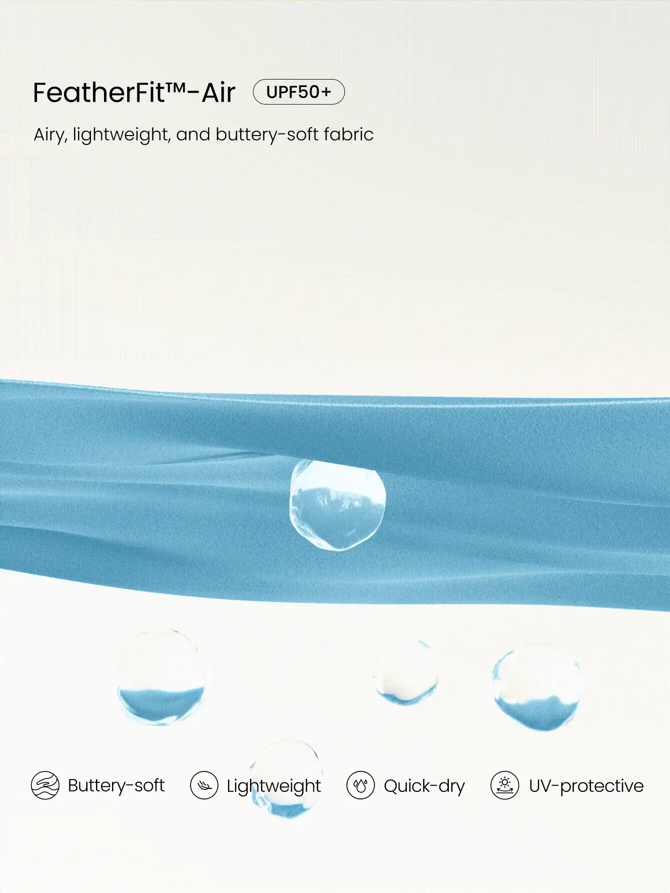 GLOWMODE FeatherFit™-Air 露肩迷你连衣裙，内置短裤，口袋方领，防滑交叉设计，轻度支撑，低冲击，速干吸湿，适合春夏穿着。 - 藍色 - 查看 6