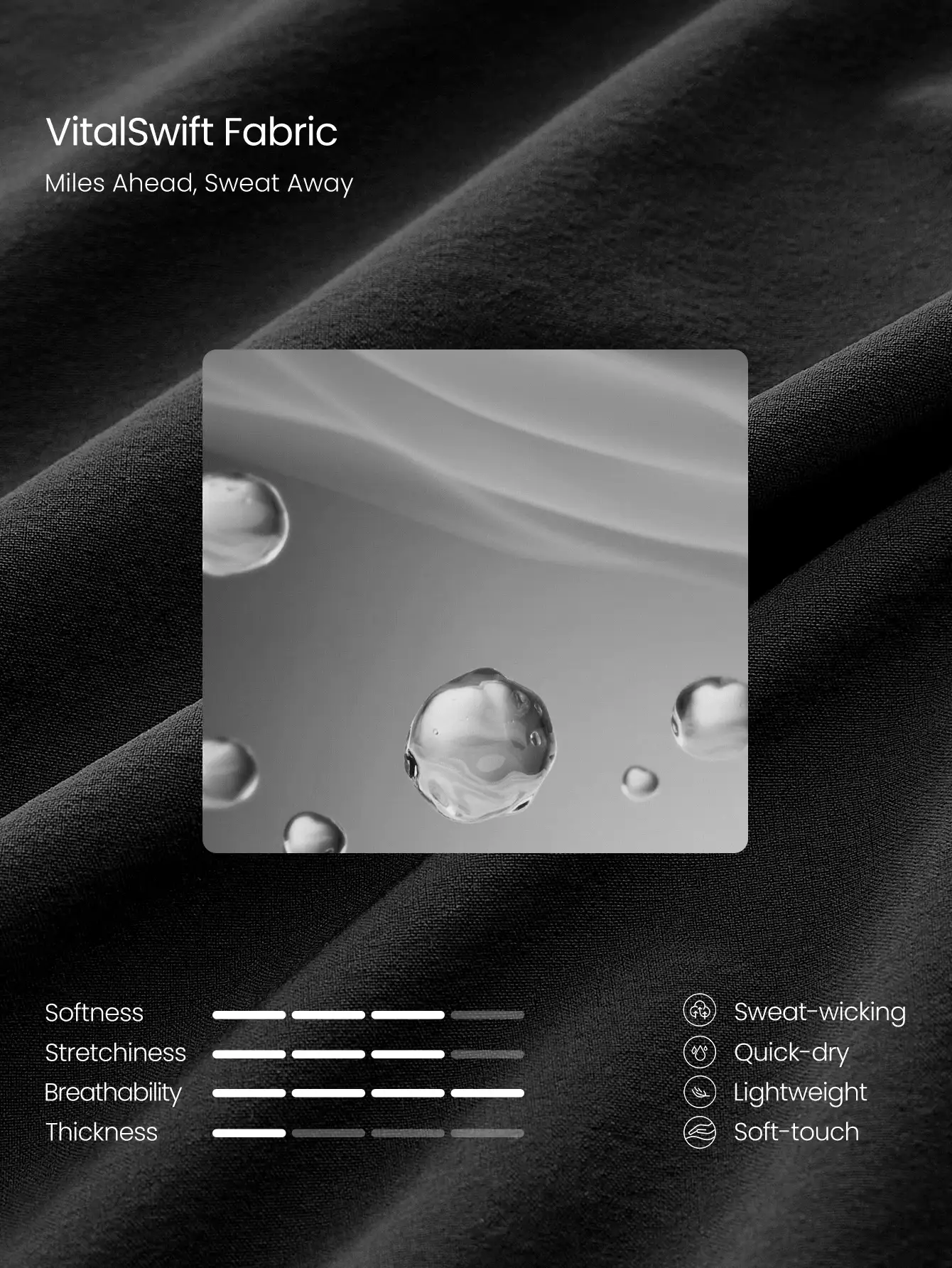 GLOWMODE 3.0英寸 VitalSwift Swift Strides 轻盈速干透气抑菌侧开衩中腰可调节短裤，适合跑步、慢跑、训练、健身等运动。 - 黑色 - 查看 7