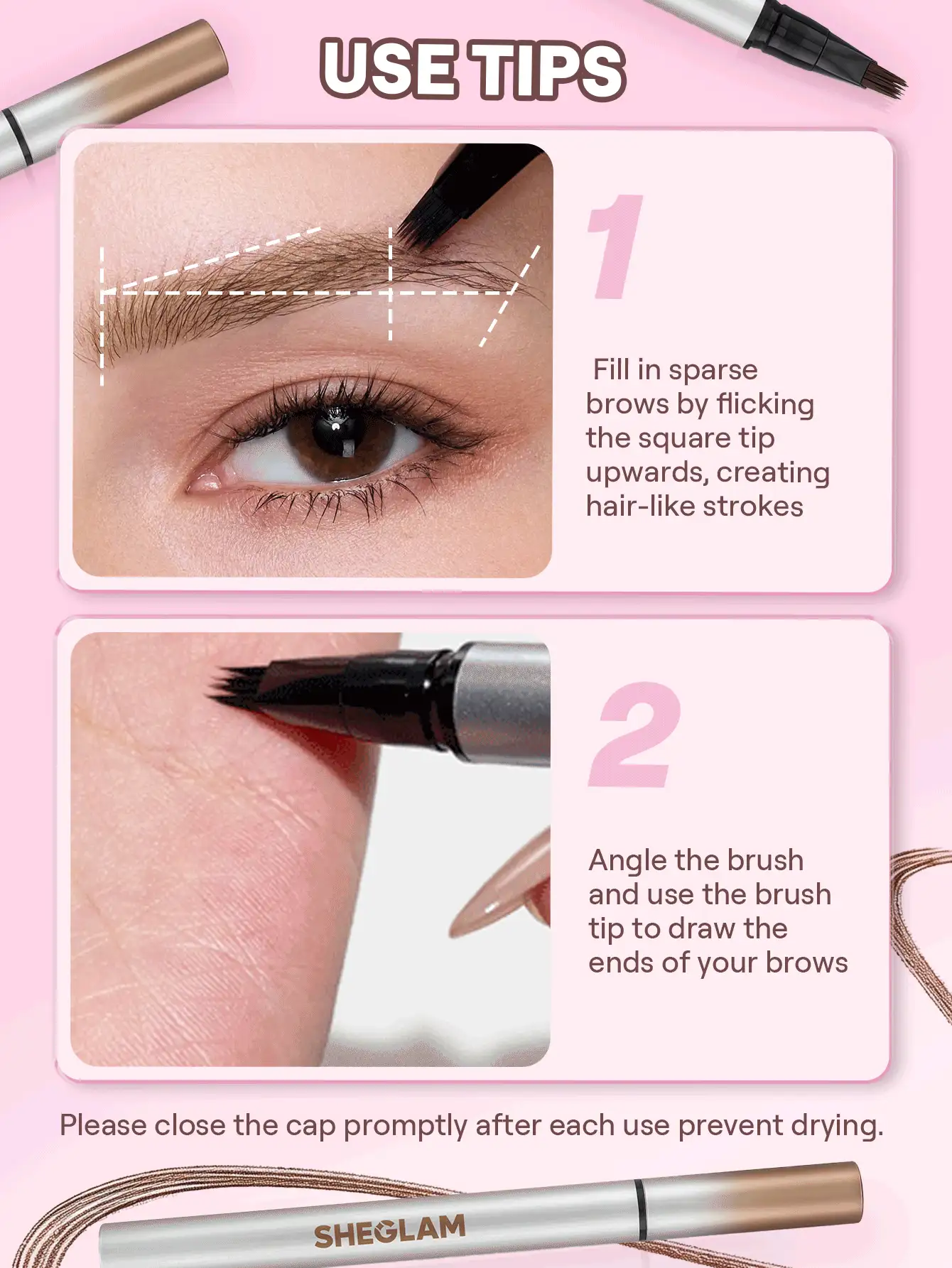 SHEGLAM Brow-Fection Micro-Stroke 直液眉筆-11 Ebony - Ebony - 查看 6