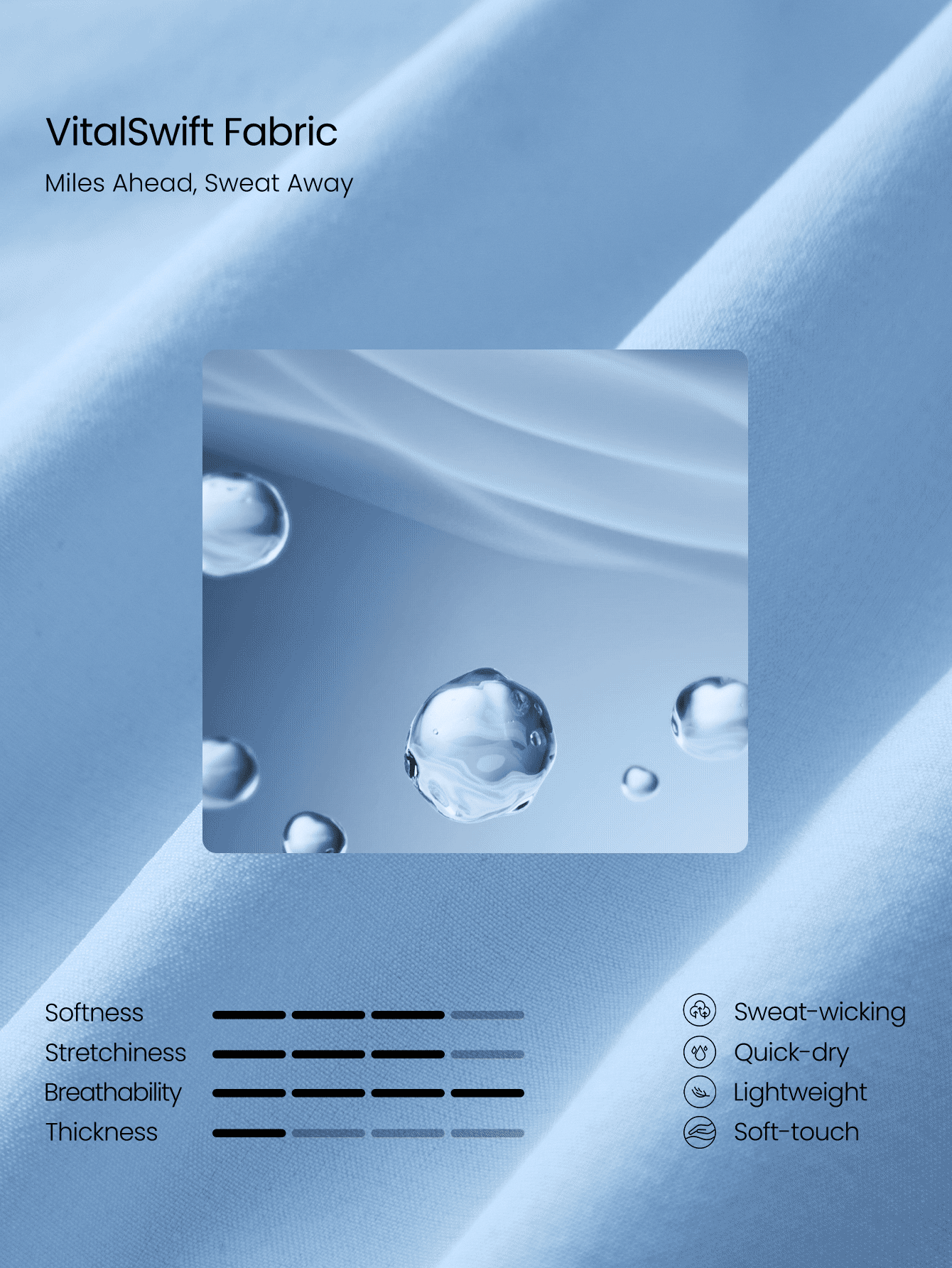 GLOWMODE Swing And Shine 轻盈吸汗速干 UPF 50+ 防晒除臭内置短裤侧袋褶裥网球裙 高尔夫匹克球日常休闲装 - 天藍色 - 查看 5