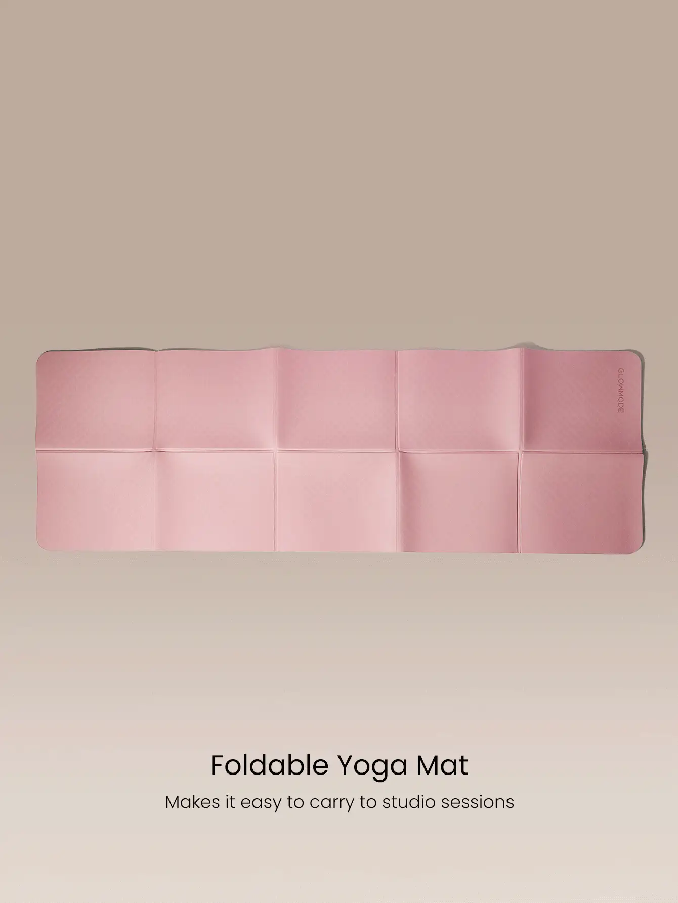 GLOWMODE Zen Fold Soft Lightweight Double-Sided Anti-Slip Foldable Yoga Mat Studio Gym Daily Active Wear - Pink - View 2